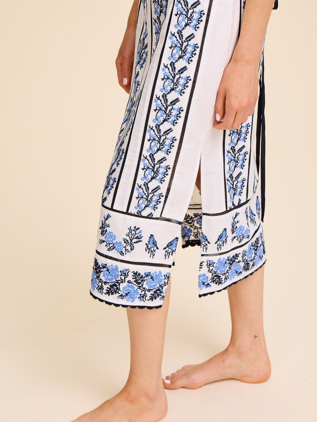 Liliana Dress in Santorini Embroidery