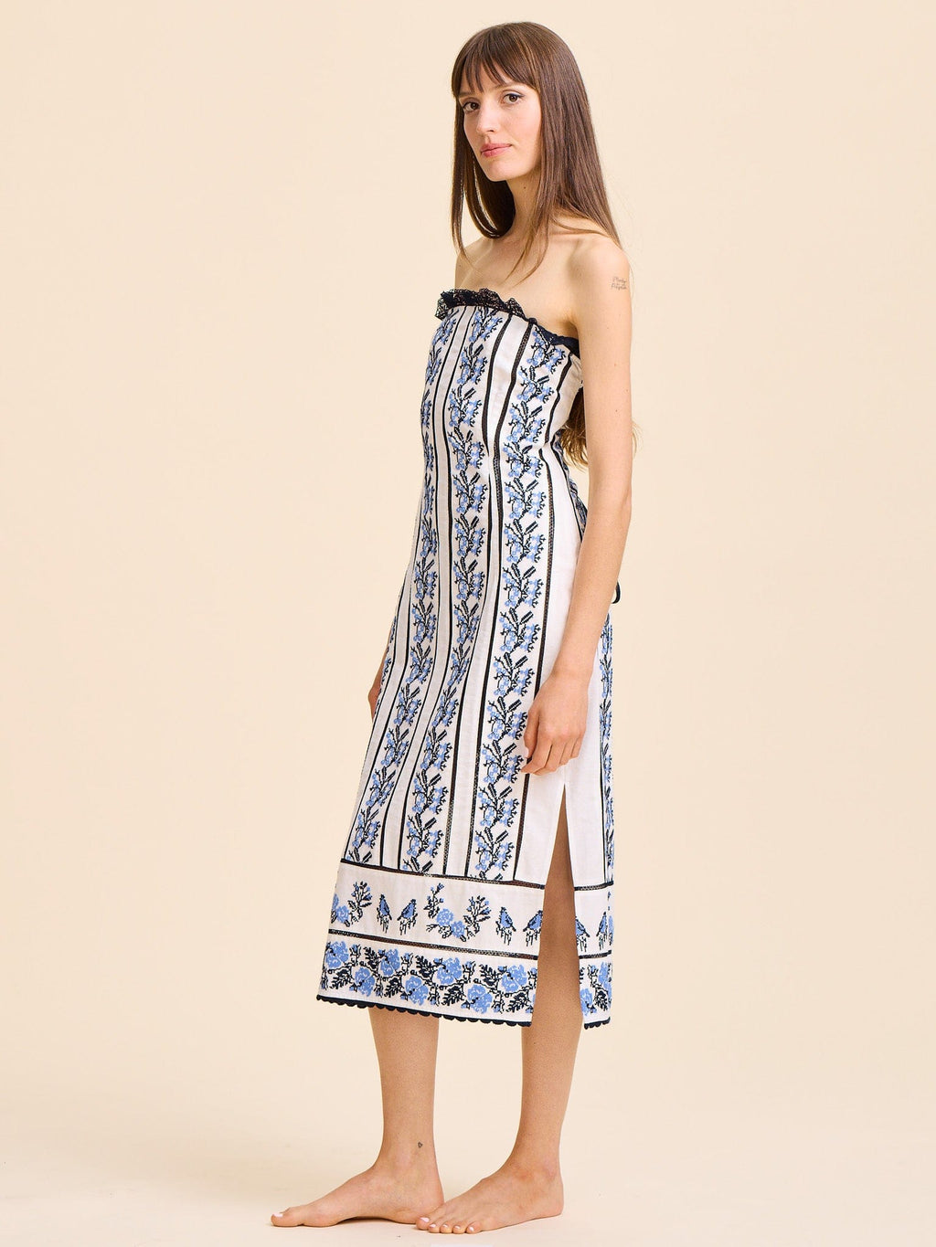 Liliana Dress in Santorini Embroidery