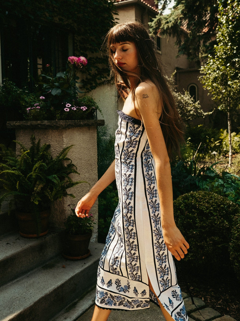 Liliana Dress in Santorini Embroidery