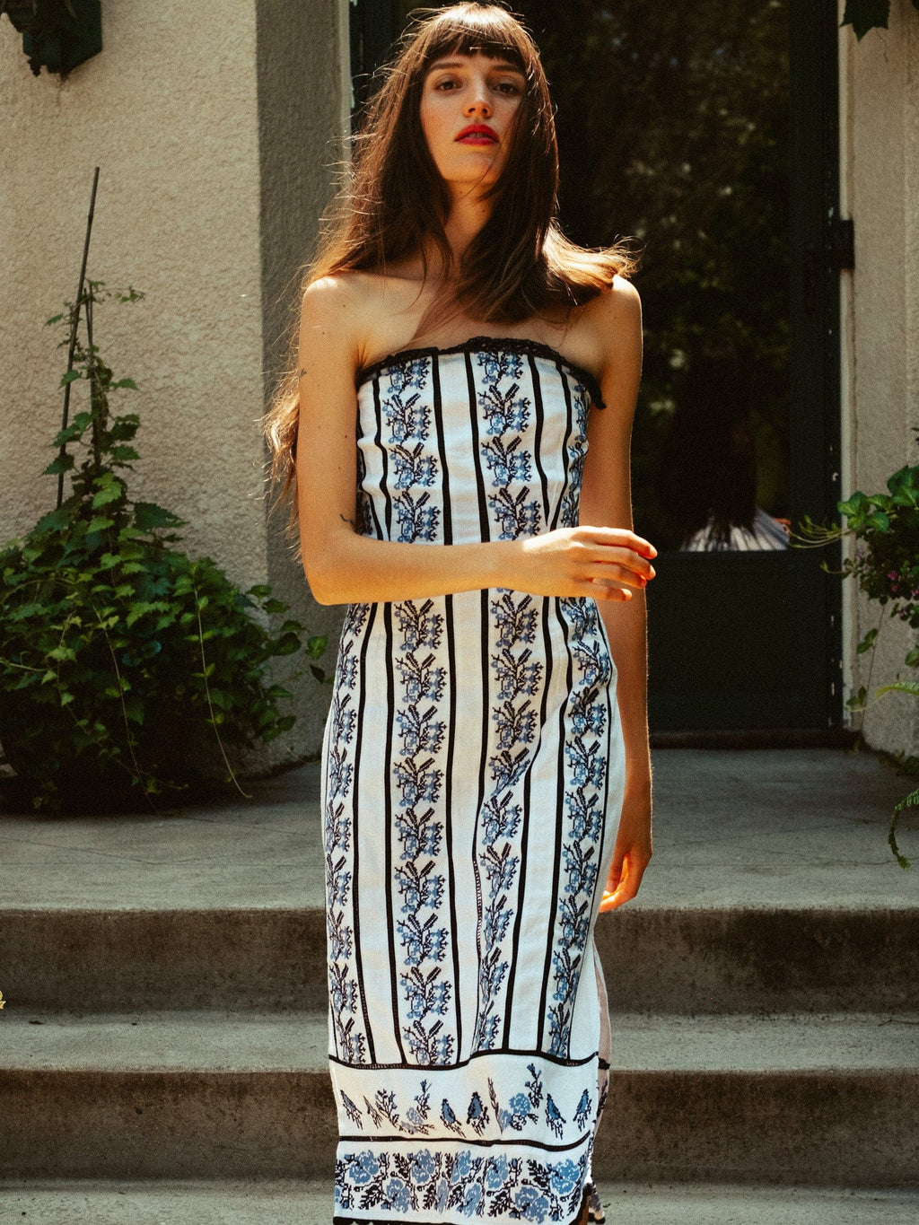Liliana Dress in Santorini Embroidery