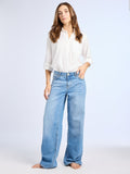 Lizzie Mid Rise Slouchy Jean in Pacific
