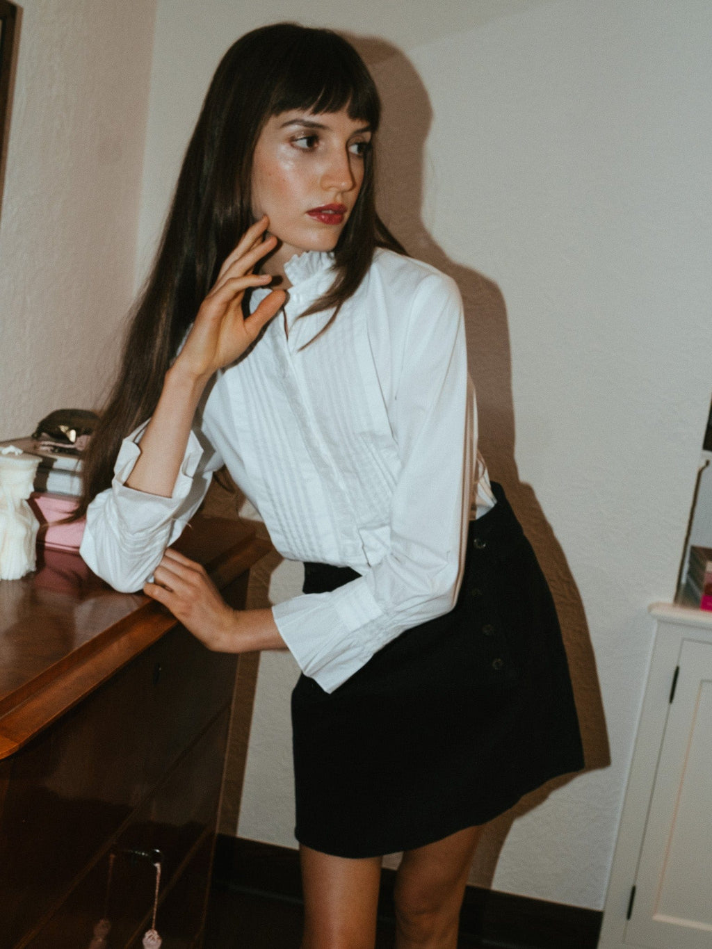 Lorelei Skirt in Black Cord