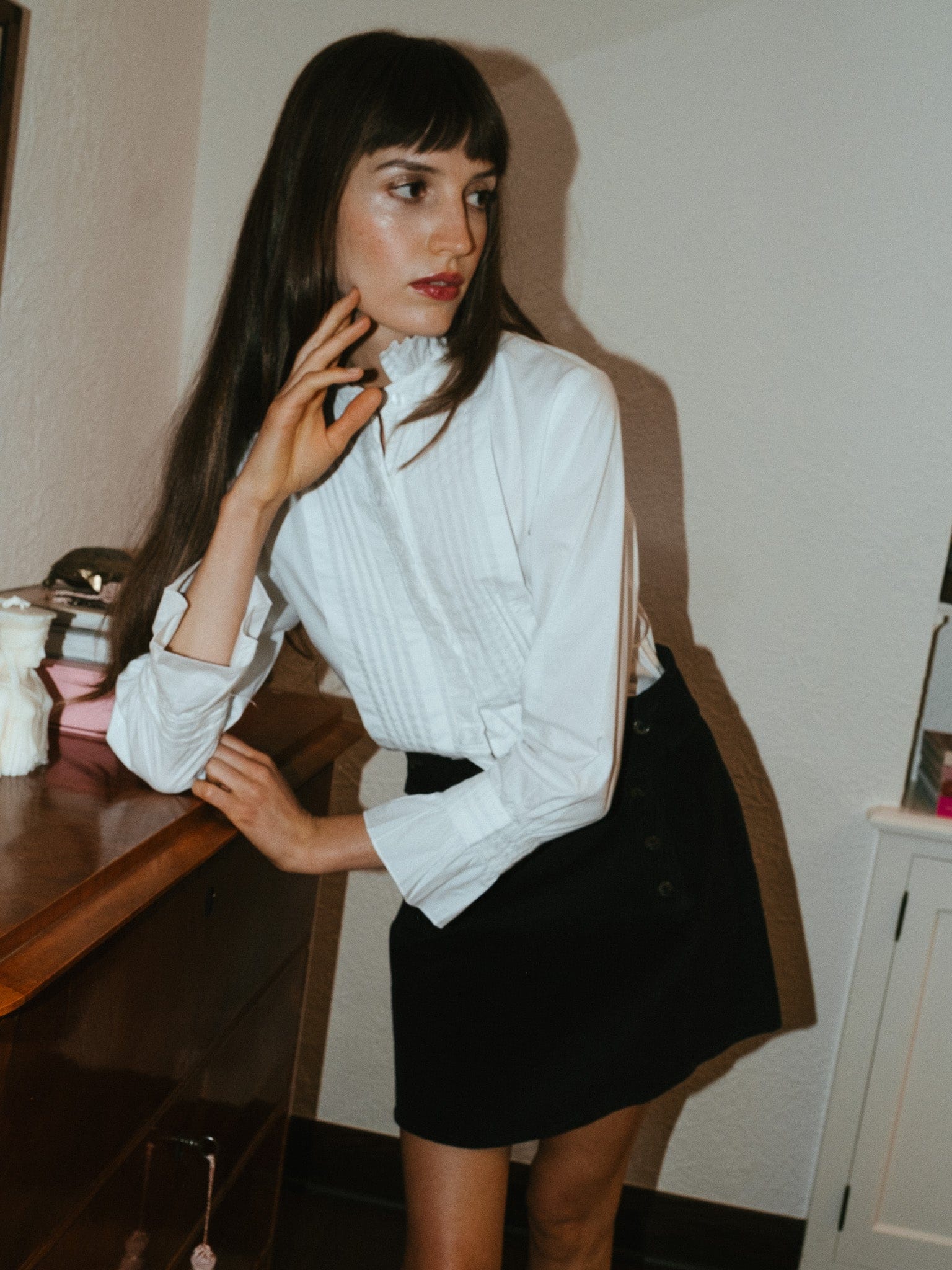 Lorelei Skirt in Black Cord