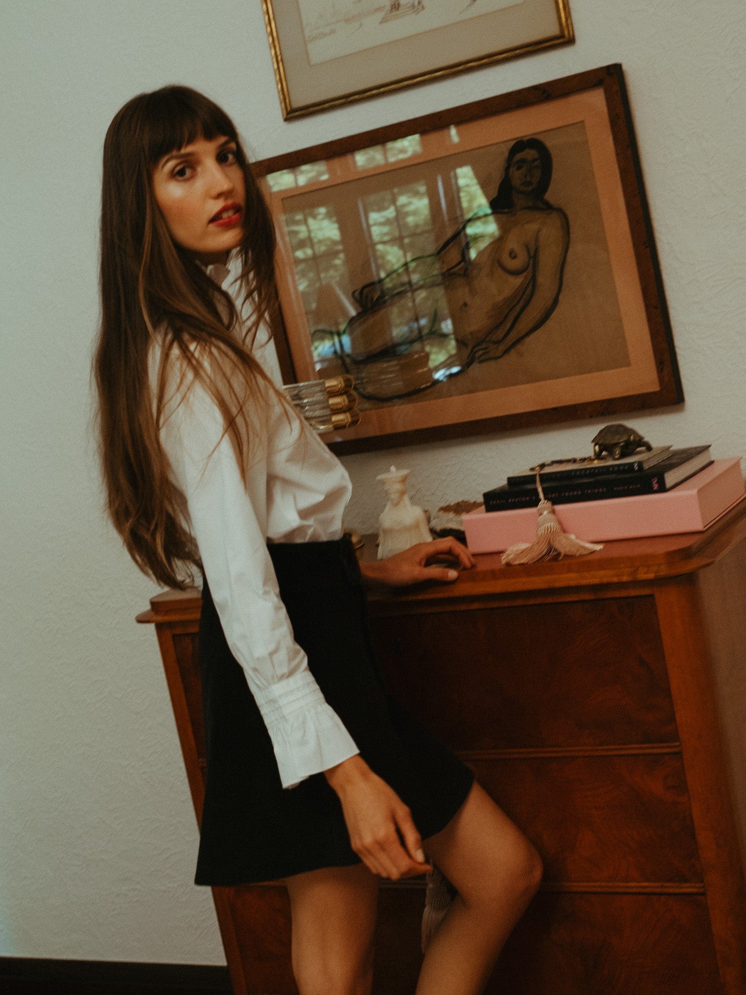 Lorelei Skirt in Black Cord