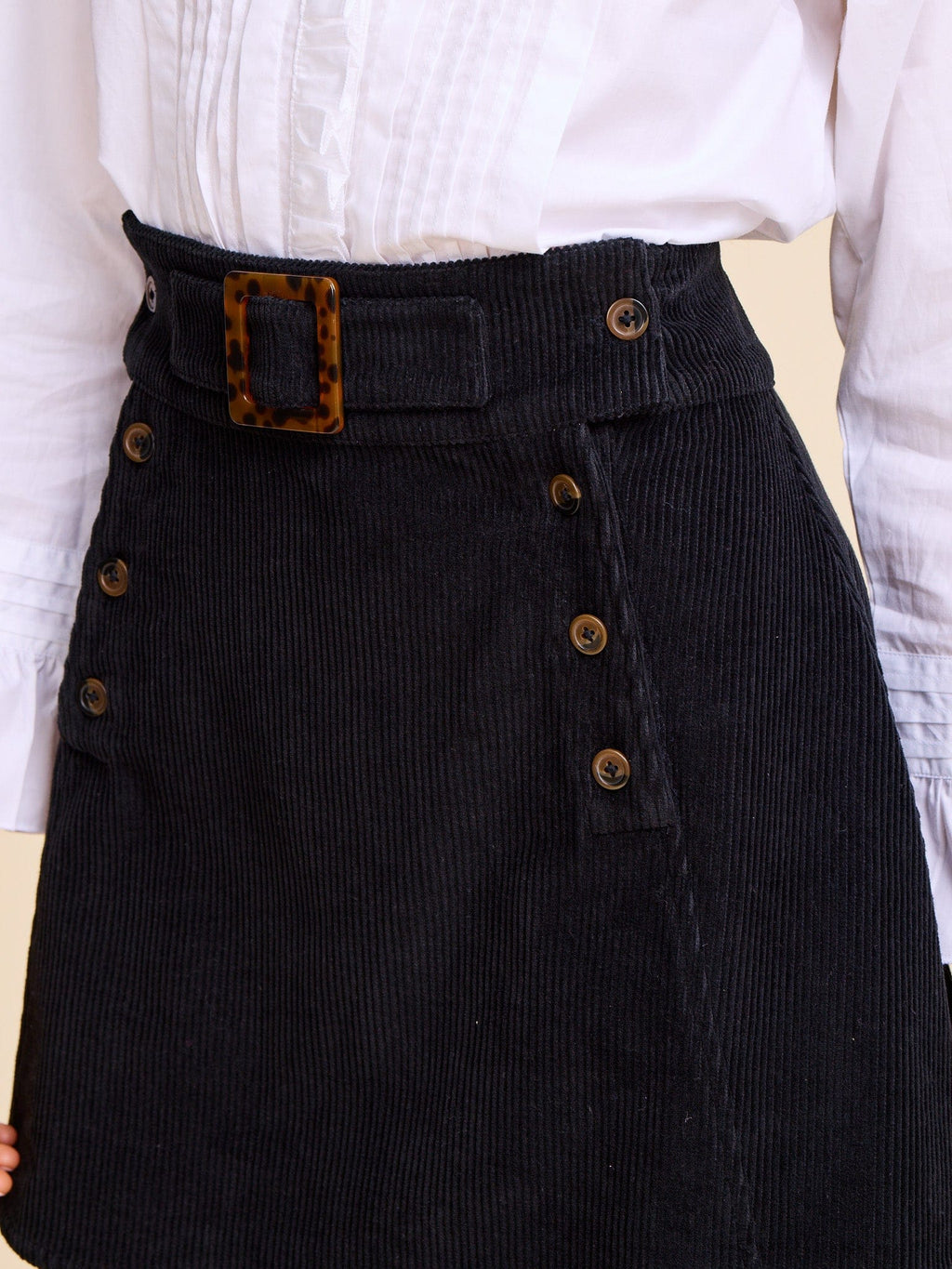 Lorelei Skirt in Black Cord