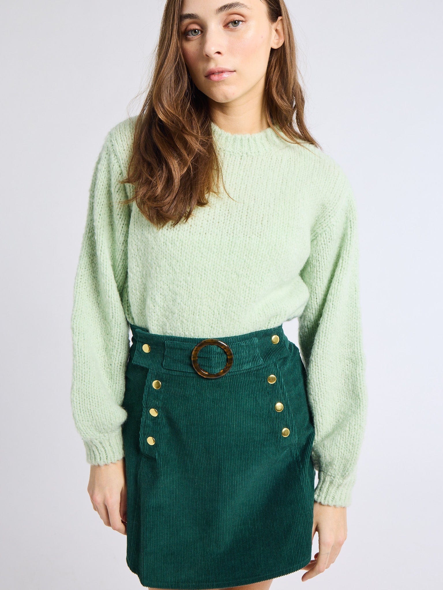 Lorelei Skirt in Spruce Cord