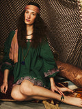Lovina Dress in Palm Eyelet