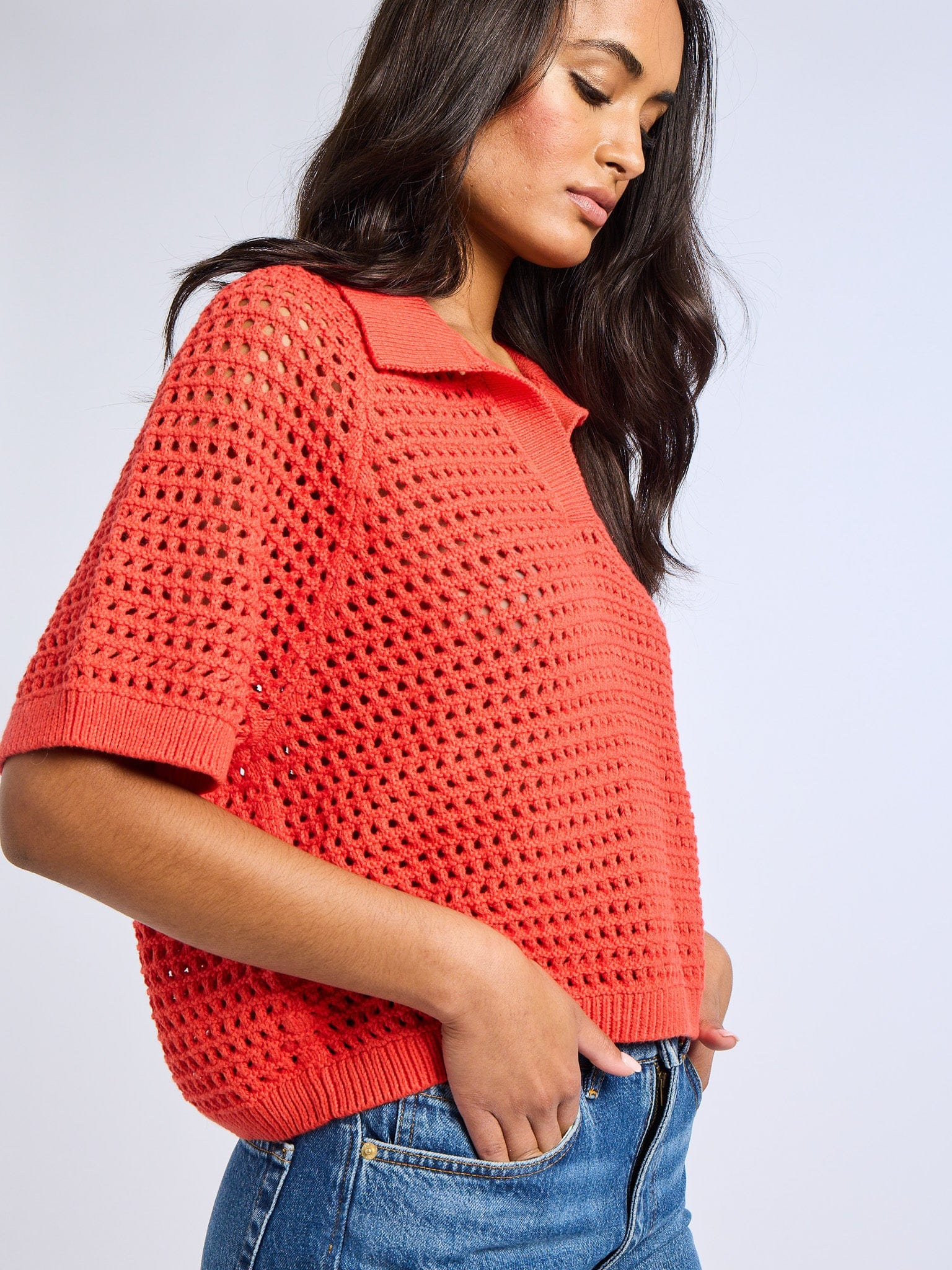 Mabel Henley in Red