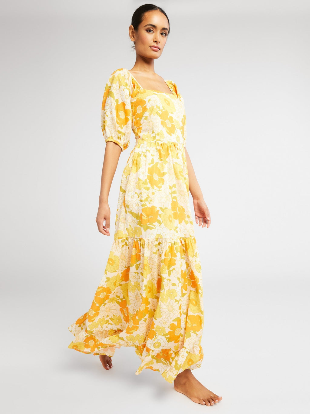 Manon Dress in Retro Floral