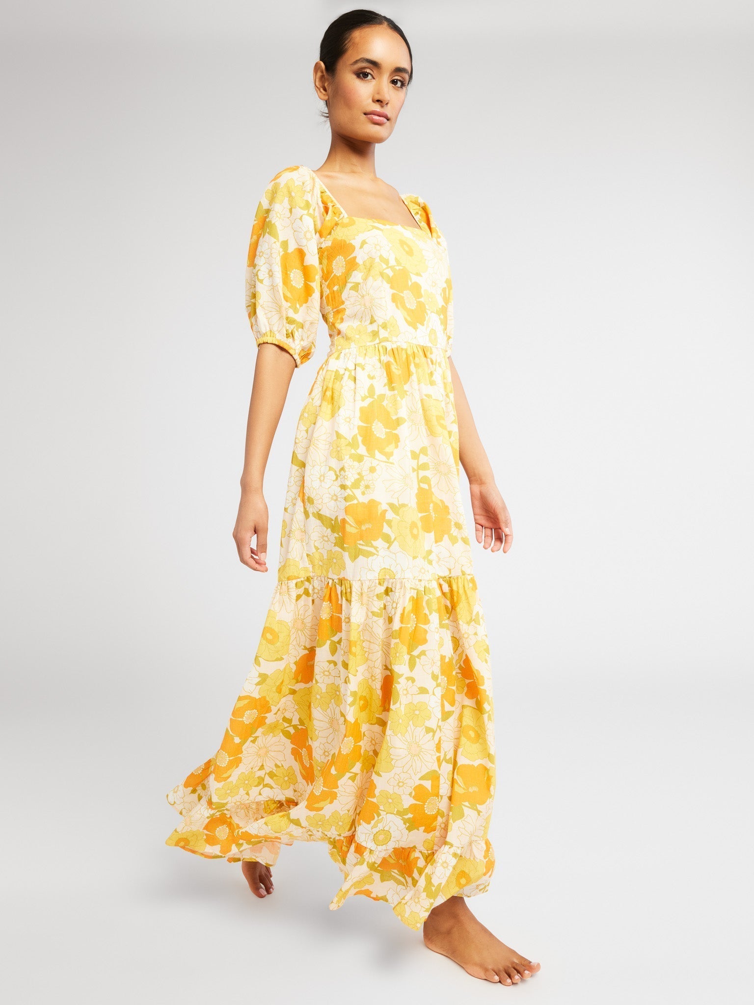 Manon Dress in Retro Floral
