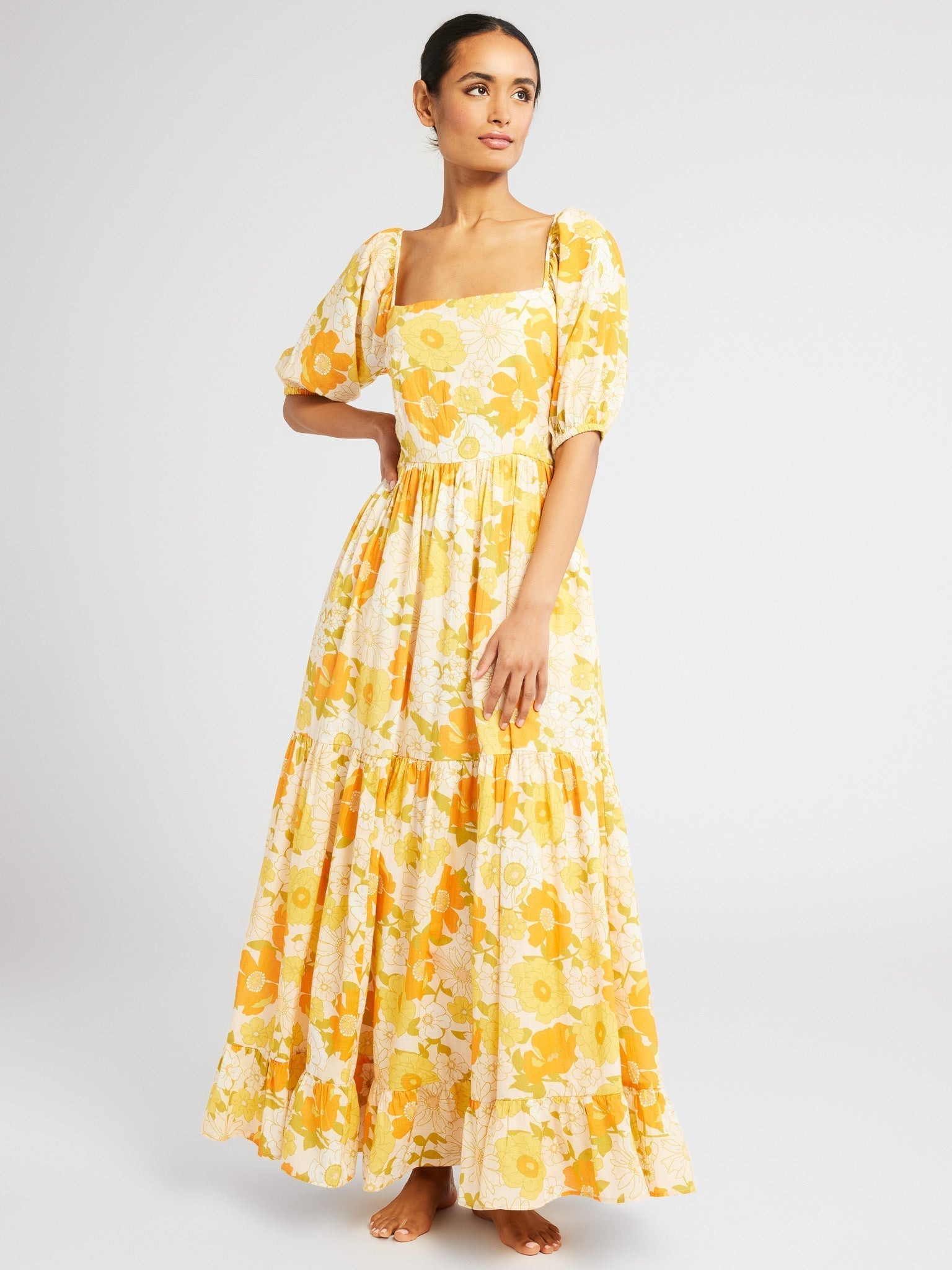 Manon Dress in Retro Floral