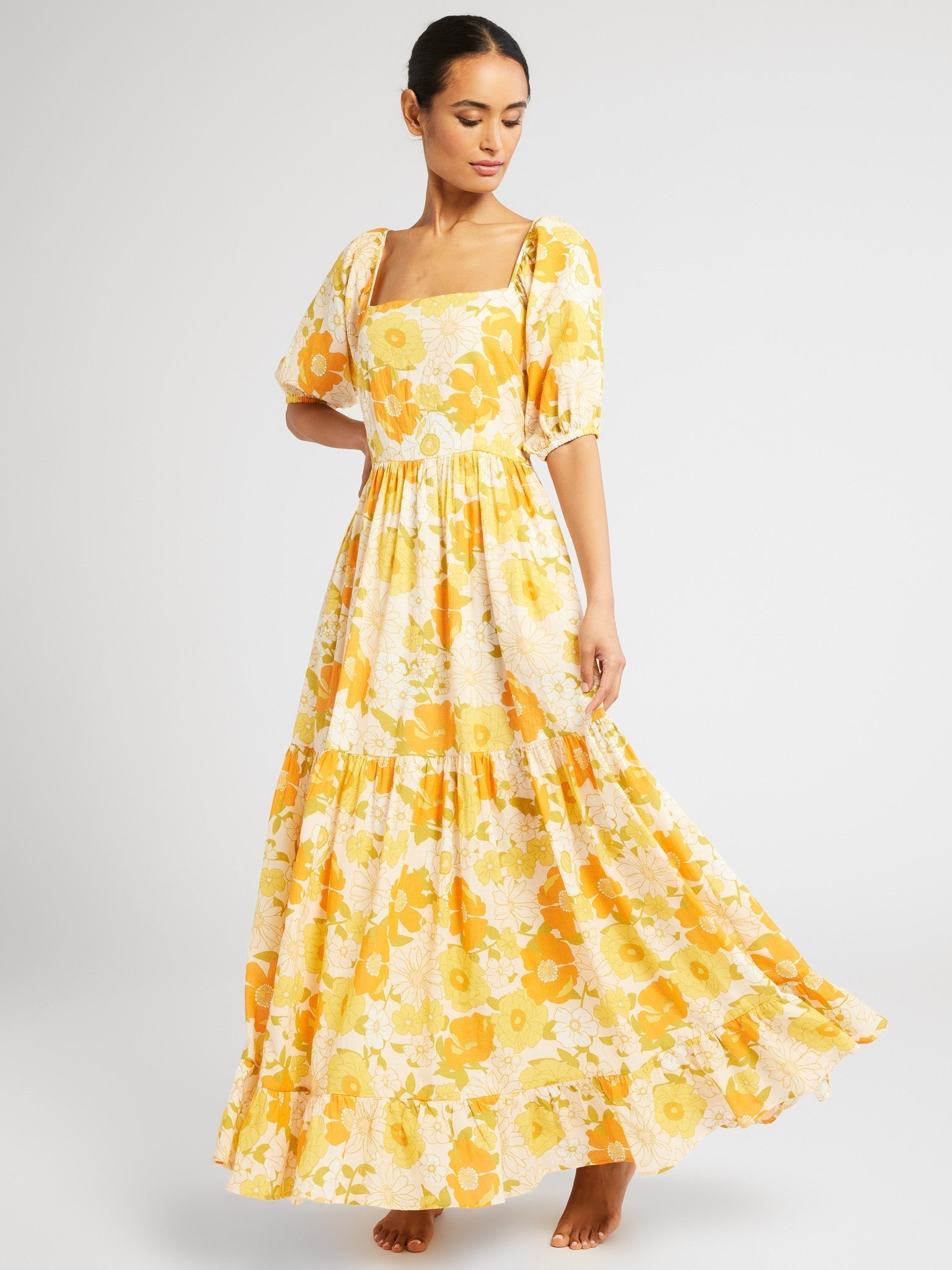 Manon Dress in Retro Floral