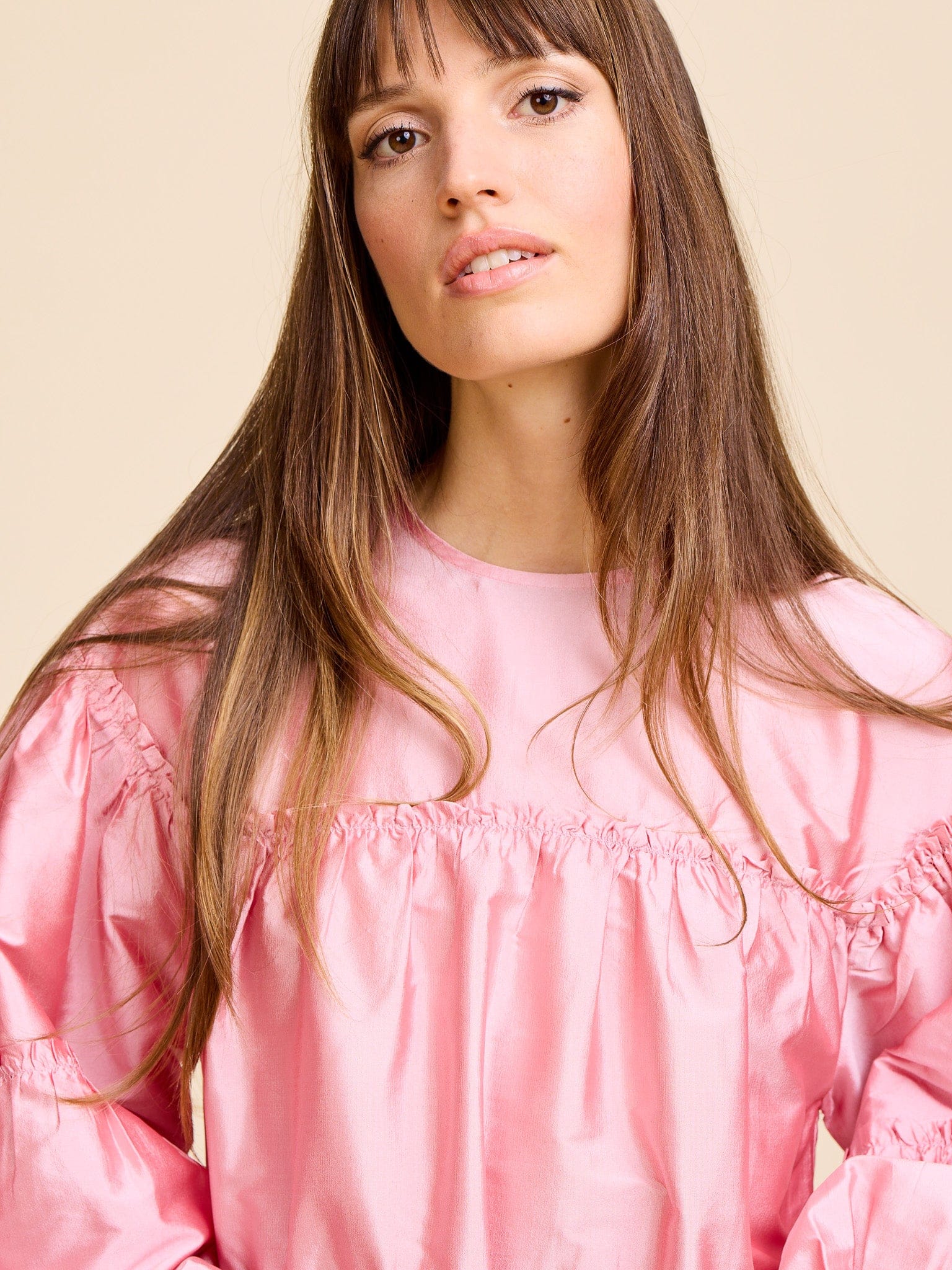 Mara Dress in Peony Taffeta