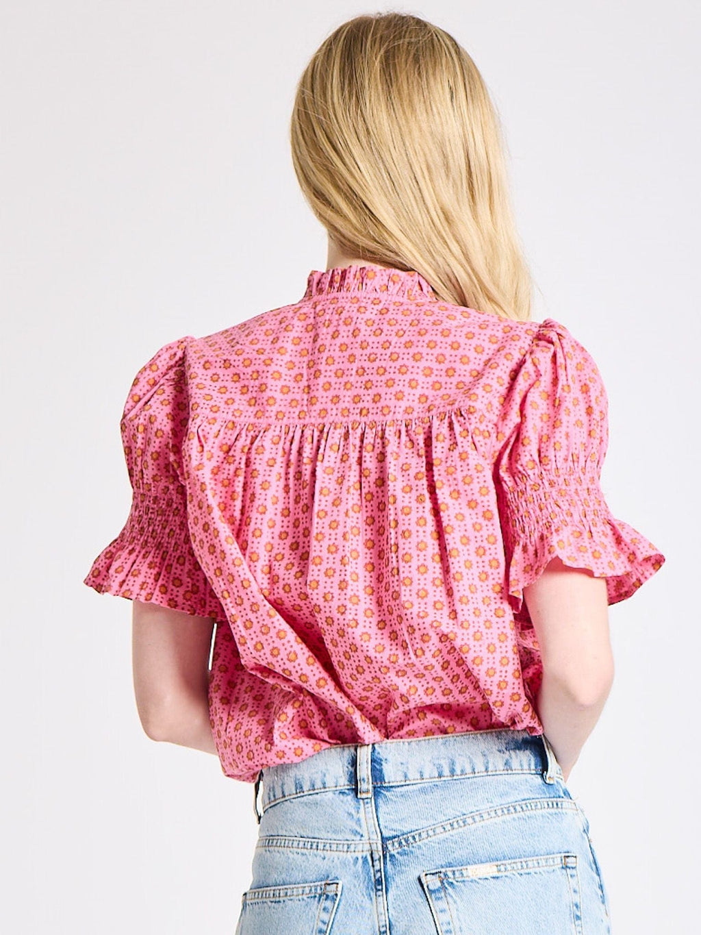 Marnie Top in Carmine Dot