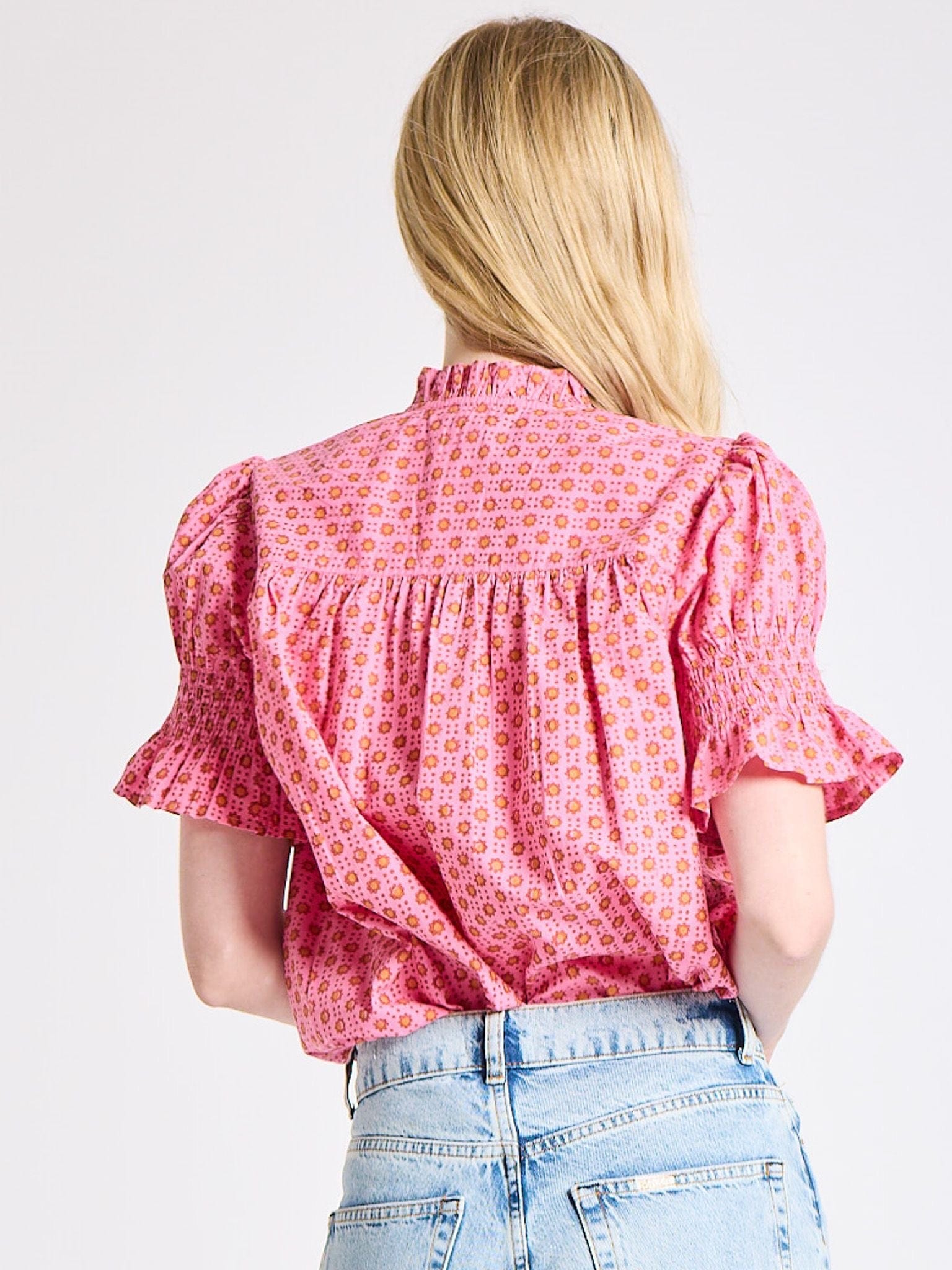 Marnie Top in Carmine Dot