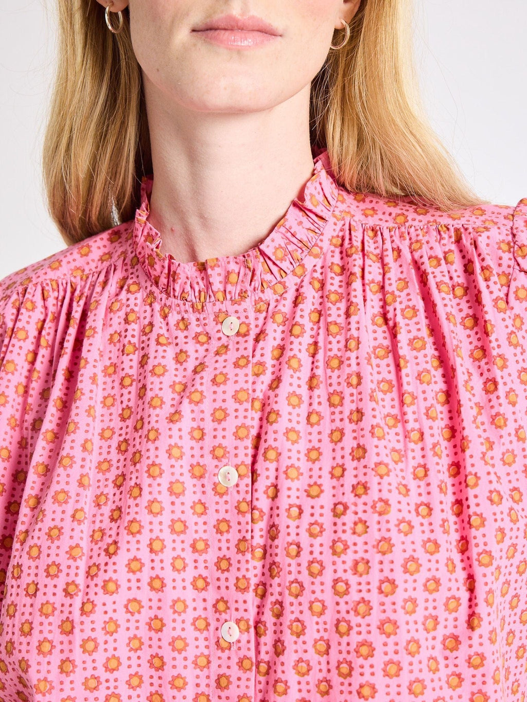 Marnie Top in Carmine Dot
