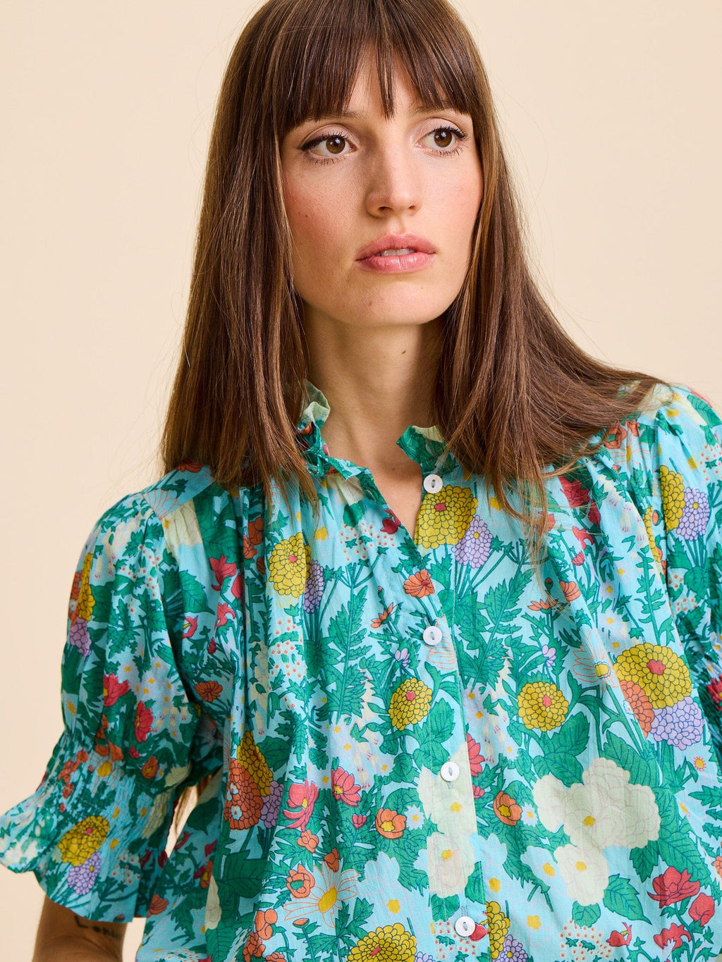 Marnie Top in Swedish Garden
