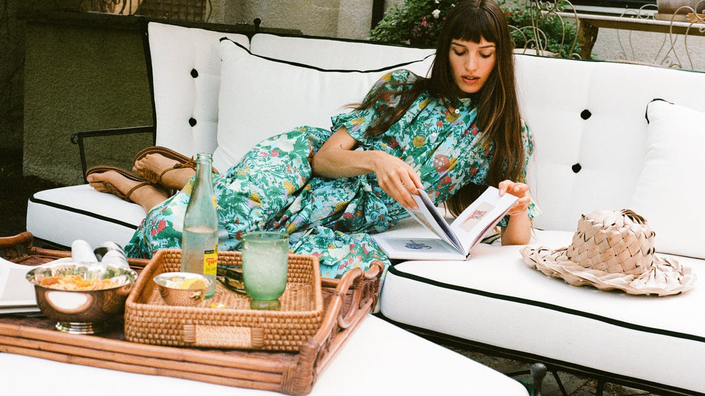 Marnie Top in Swedish Garden