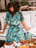 Marnie Top in Swedish Garden