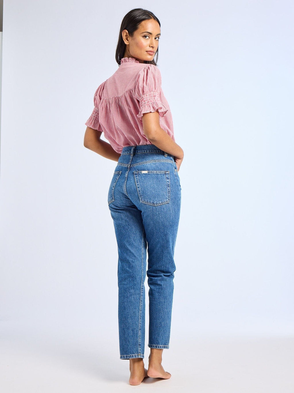 Marnie Top in Tango Stripe