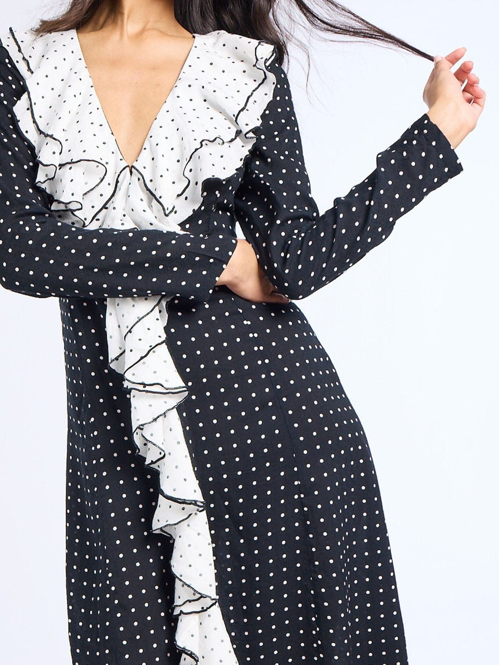Matilda Dress in Black Dot