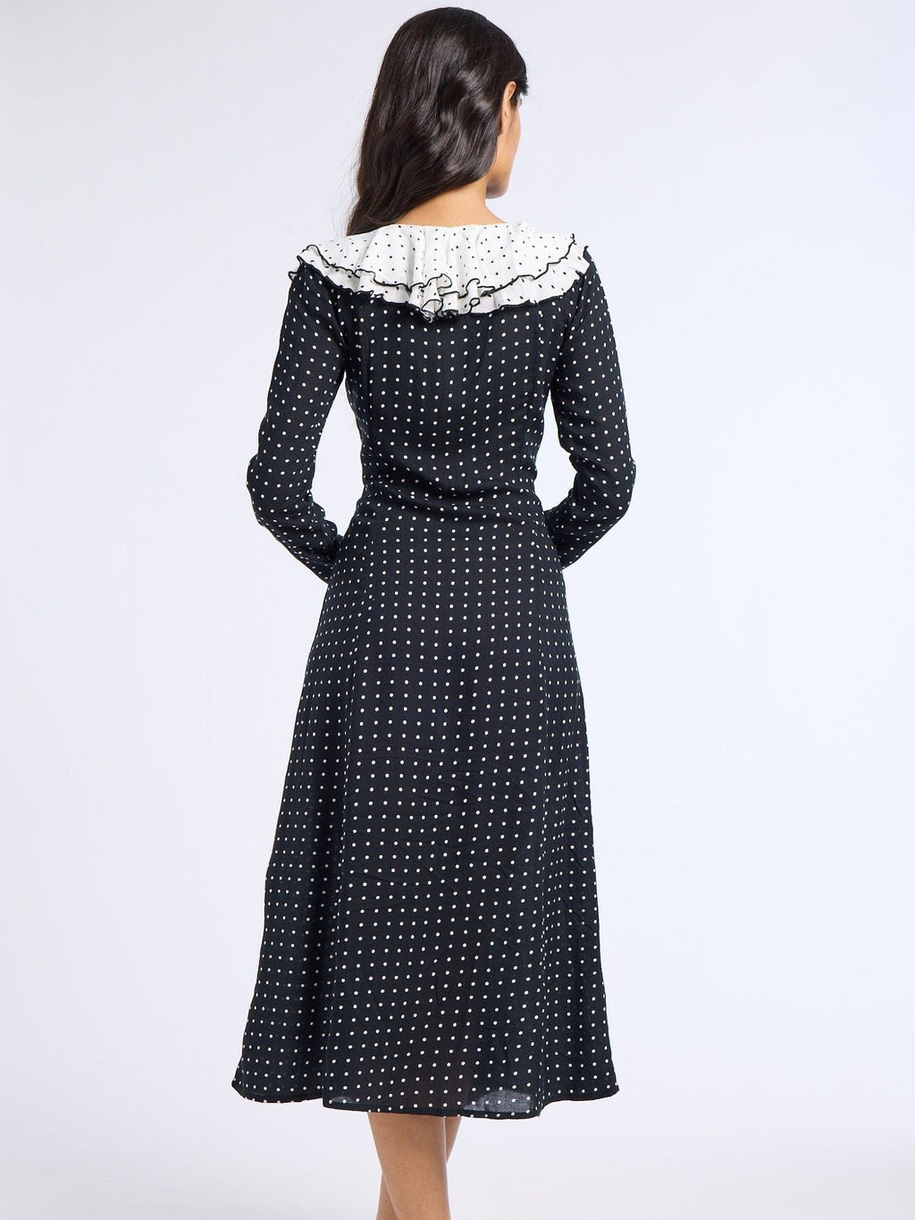 Matilda Dress in Black Dot