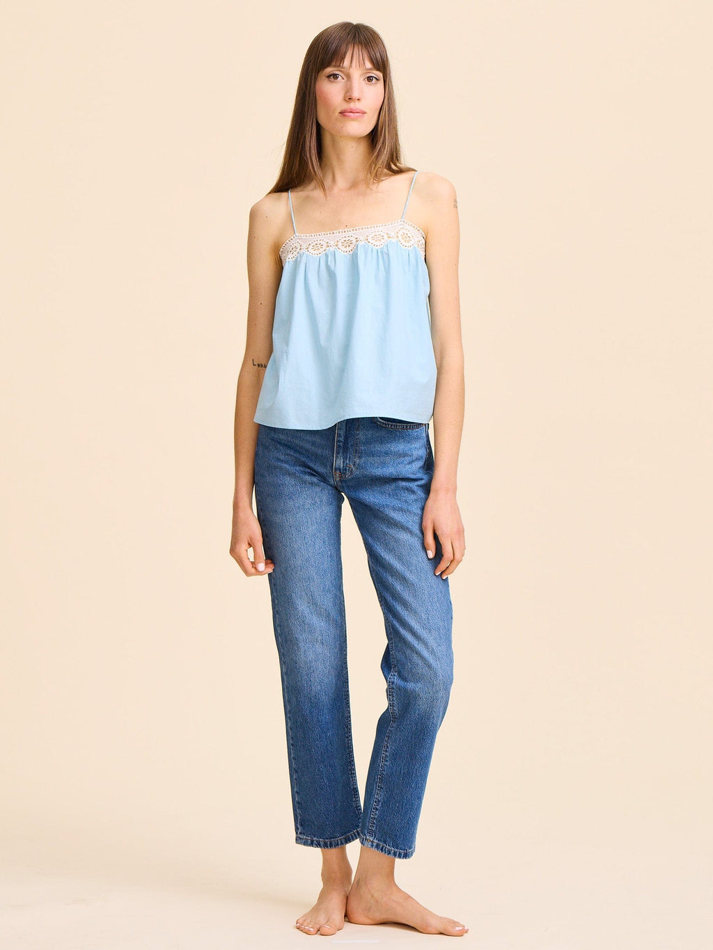 Maxine Top in Robin's Egg