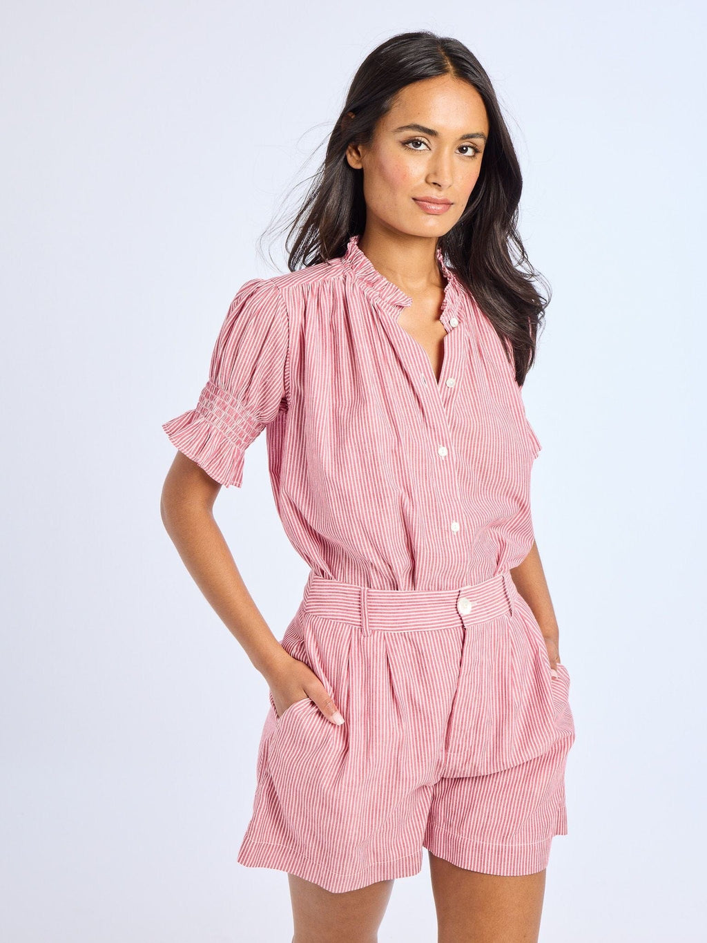 Marnie Top in Tango Stripe