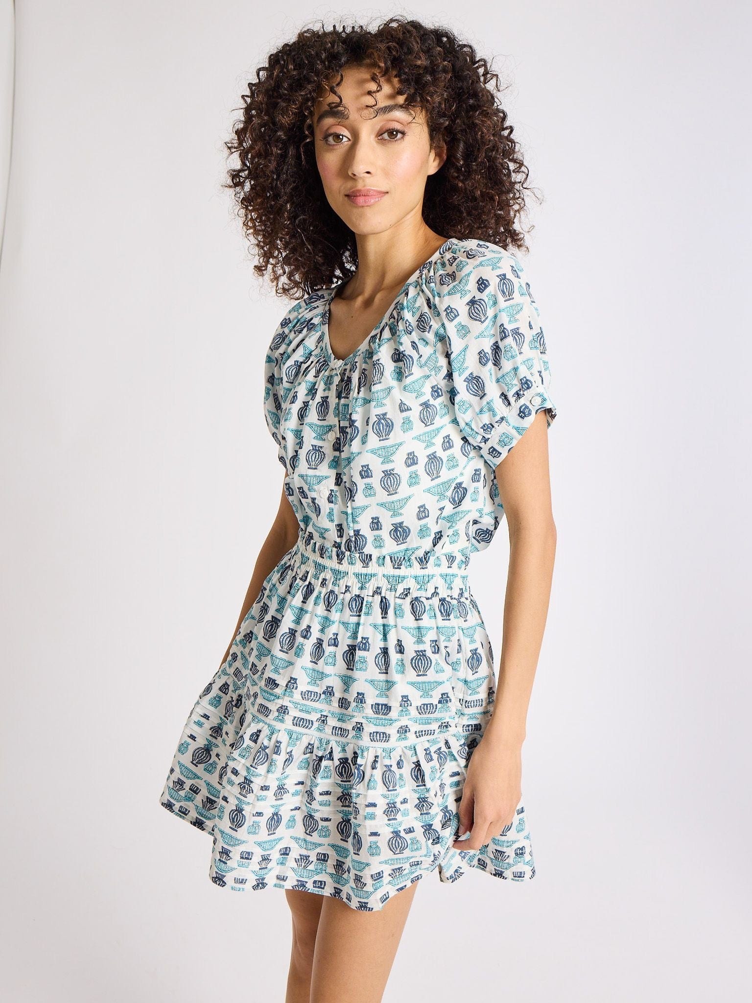 Naomi Top in Athens Print