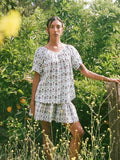 Naomi Top in Athens Print