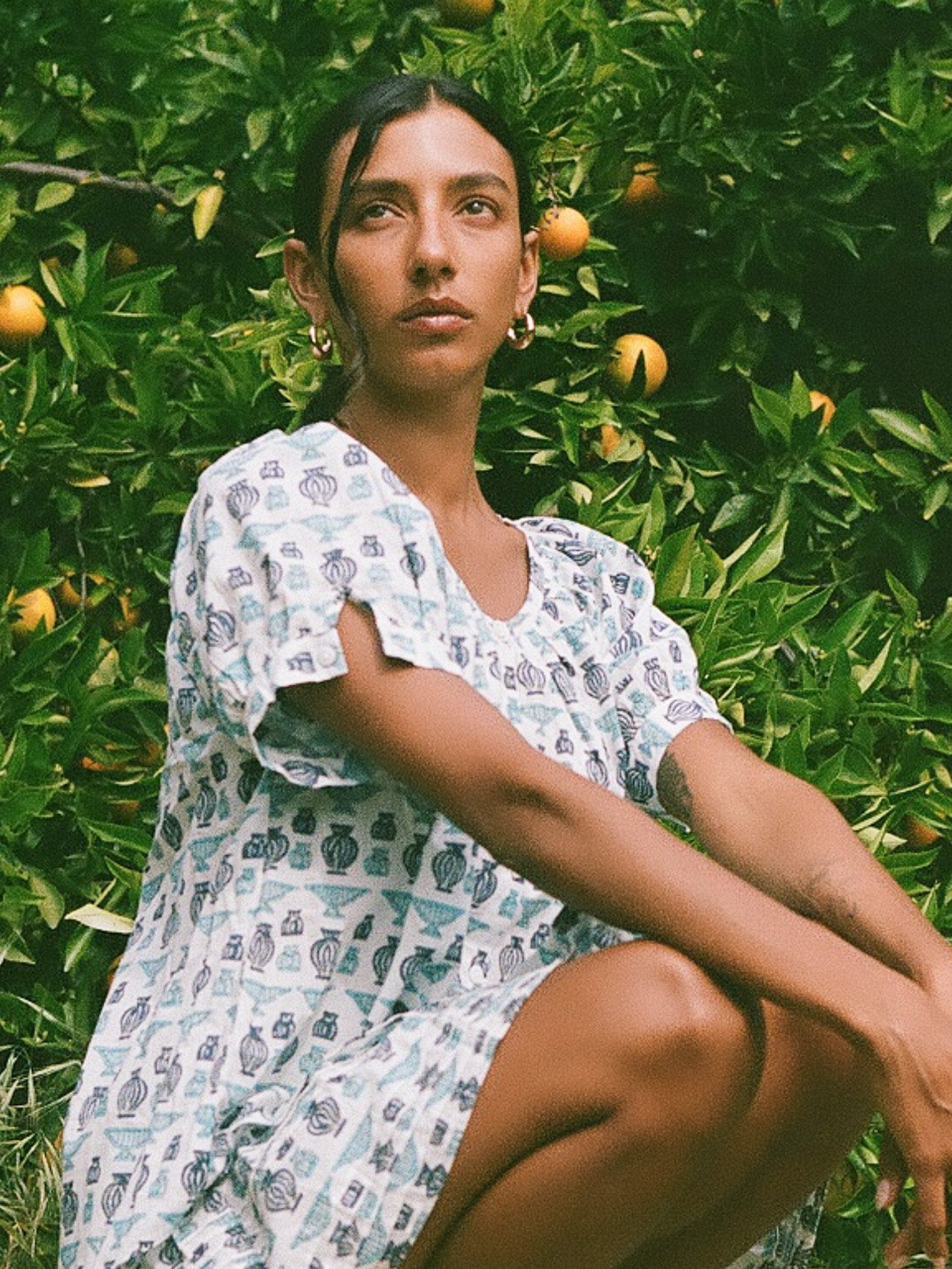Naomi Top in Athens Print