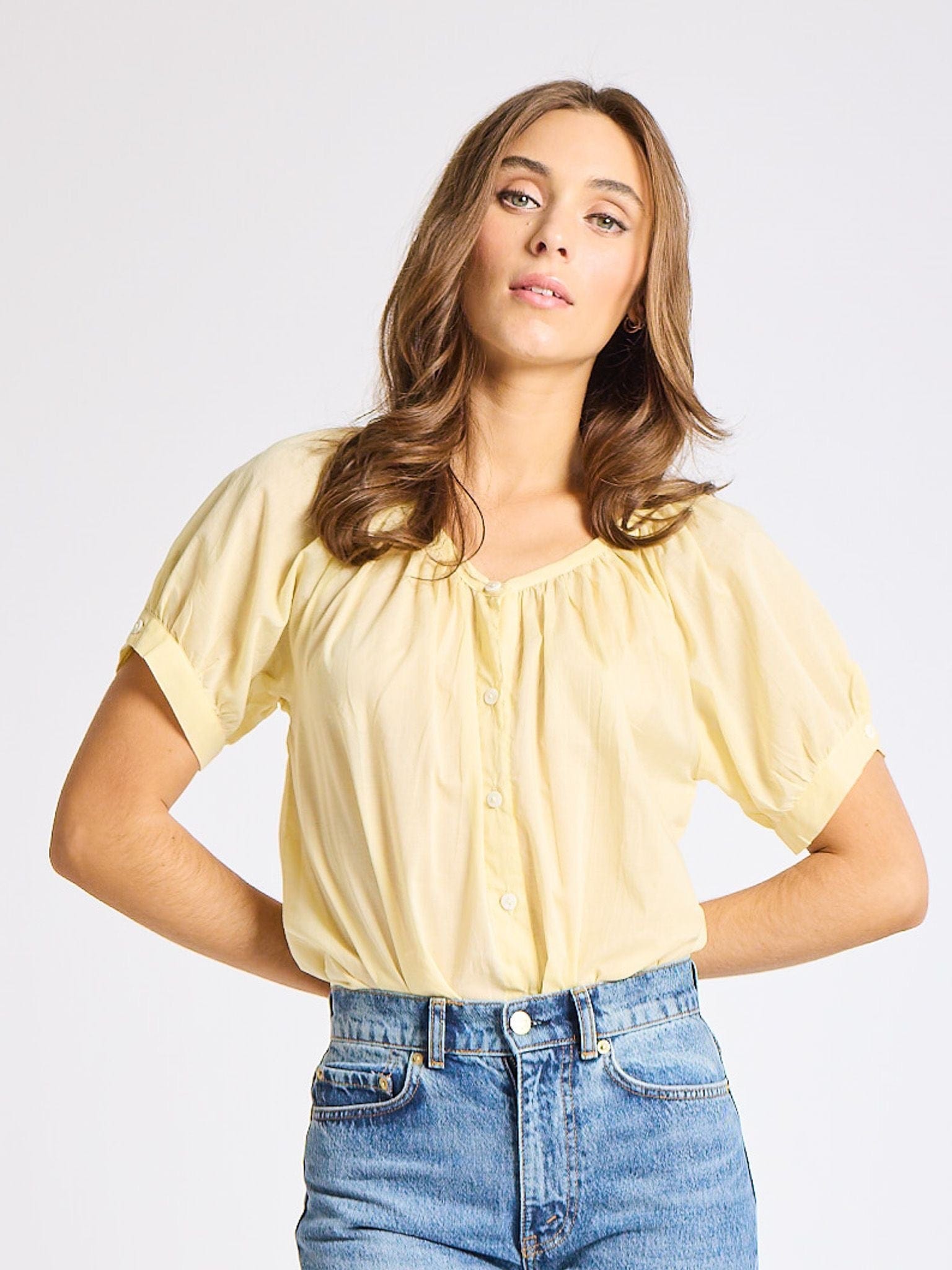 Naomi Top in Buttercream