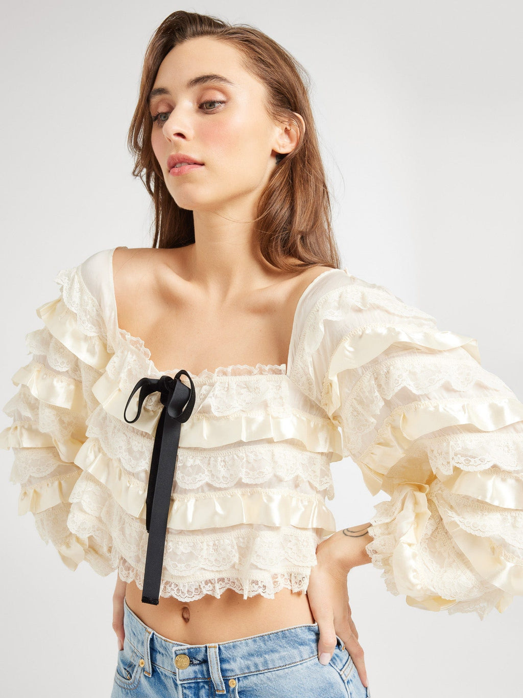 Nelle Top in Vintage Lace