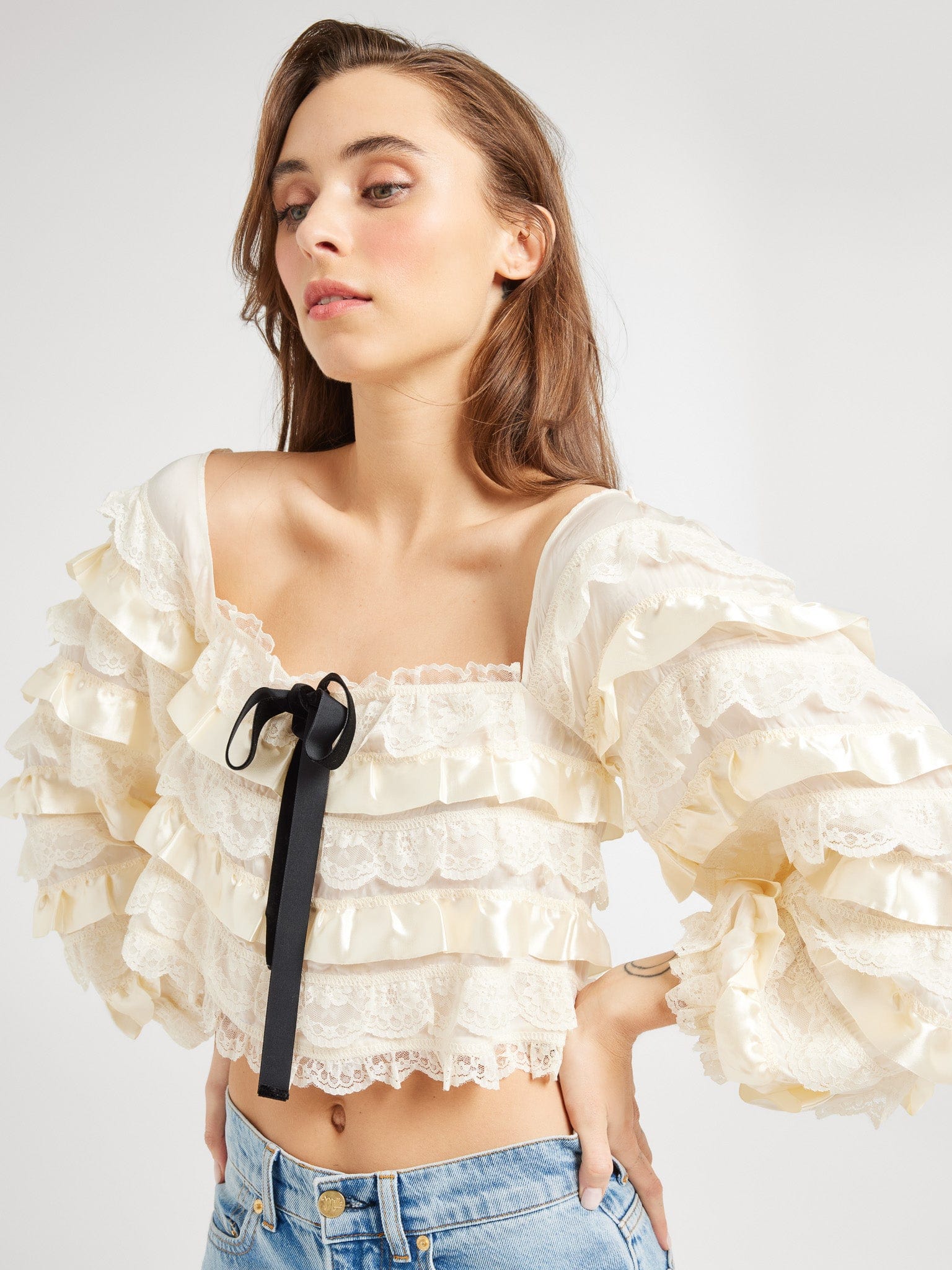 Nelle Top in Vintage Lace