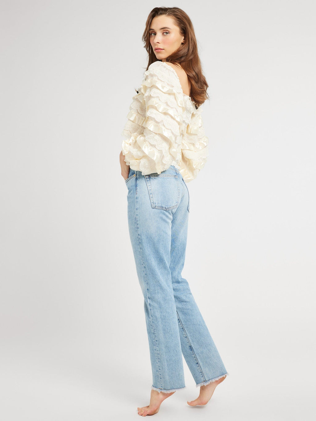 Nelle Top in Vintage Lace