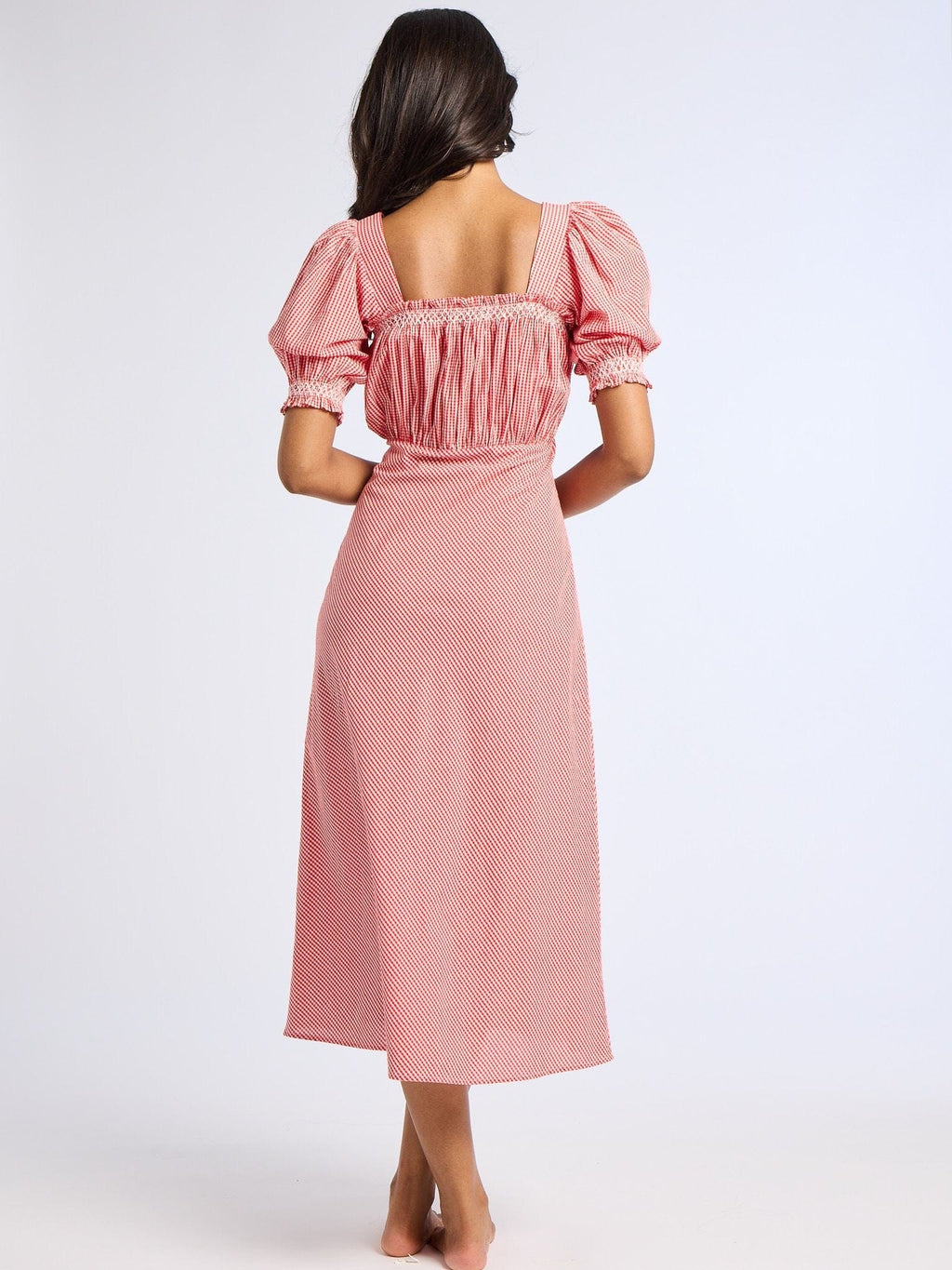 Nicolette Dress in Red Gingham