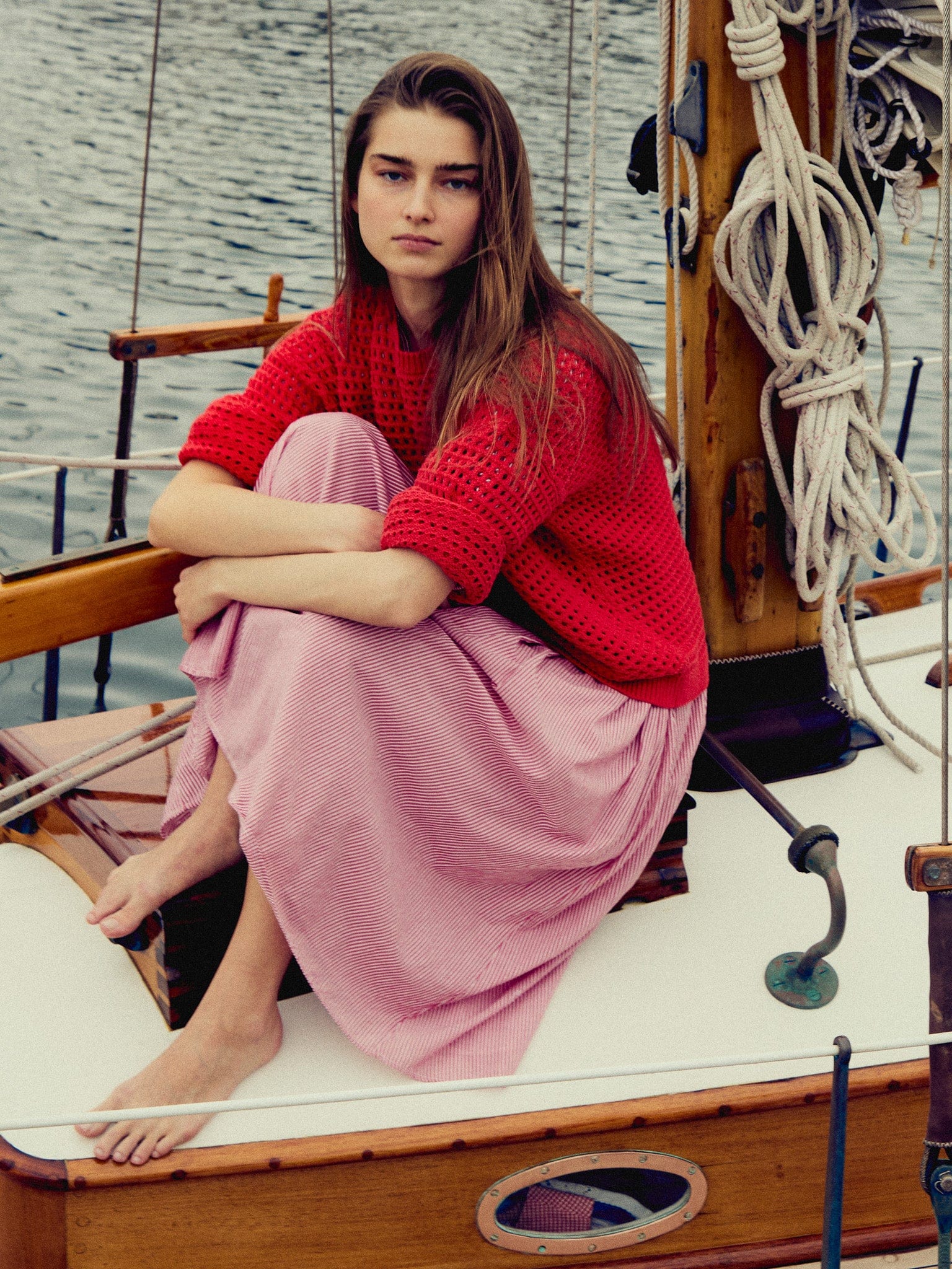 Kitty Pullover in Red