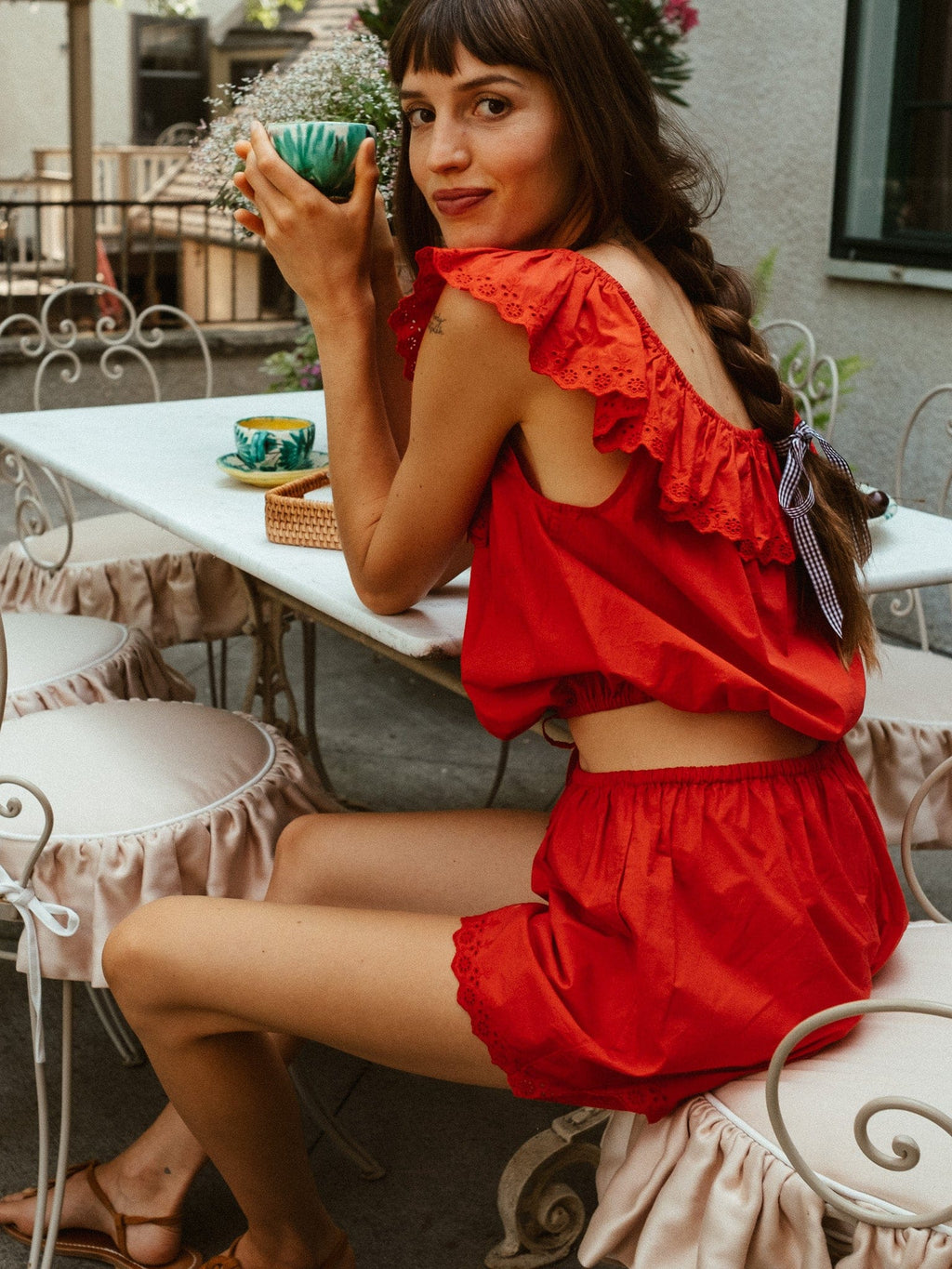 Stella Top in Scarlet