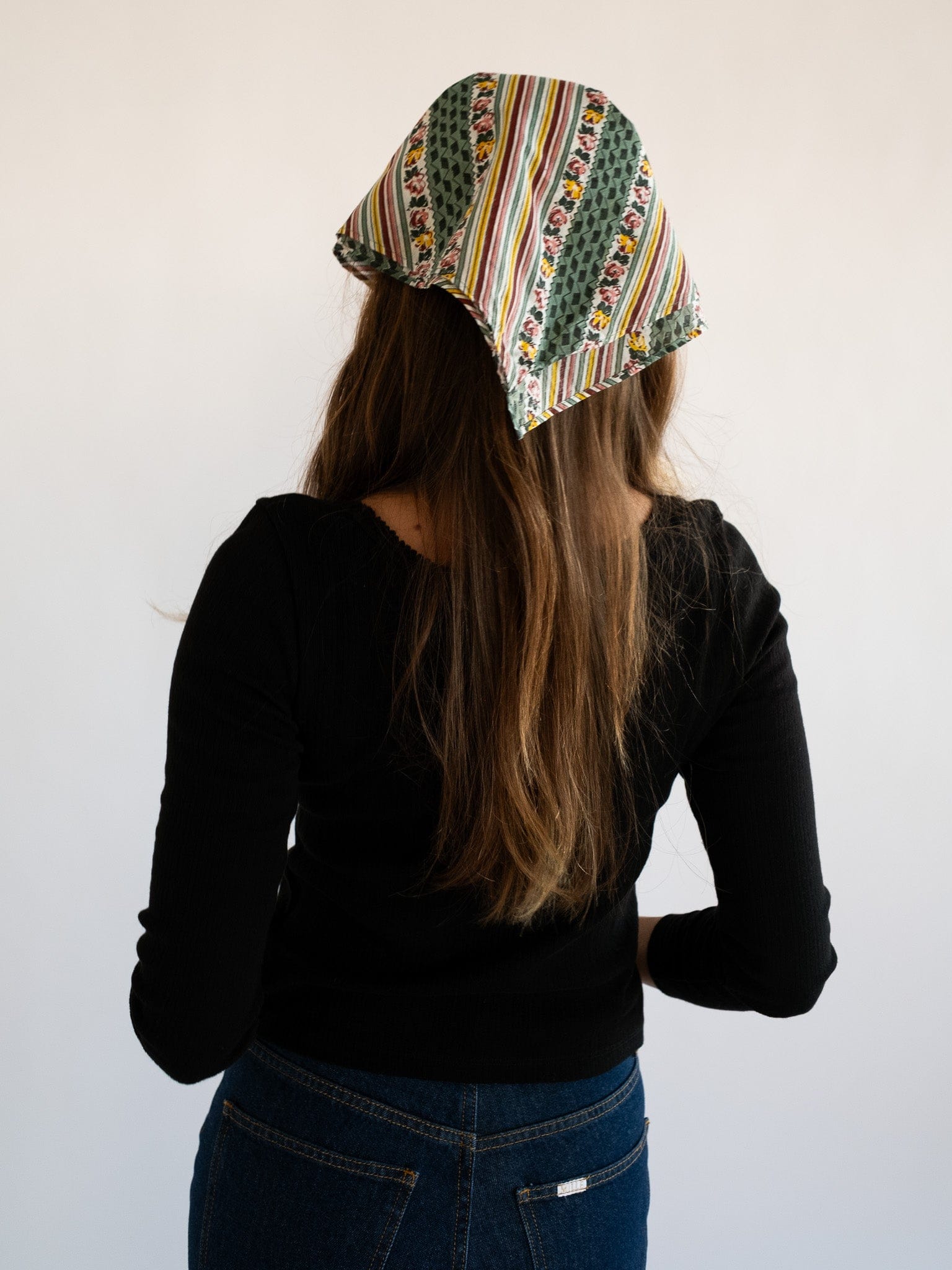 Bridgette Bandana in Rose Stripe