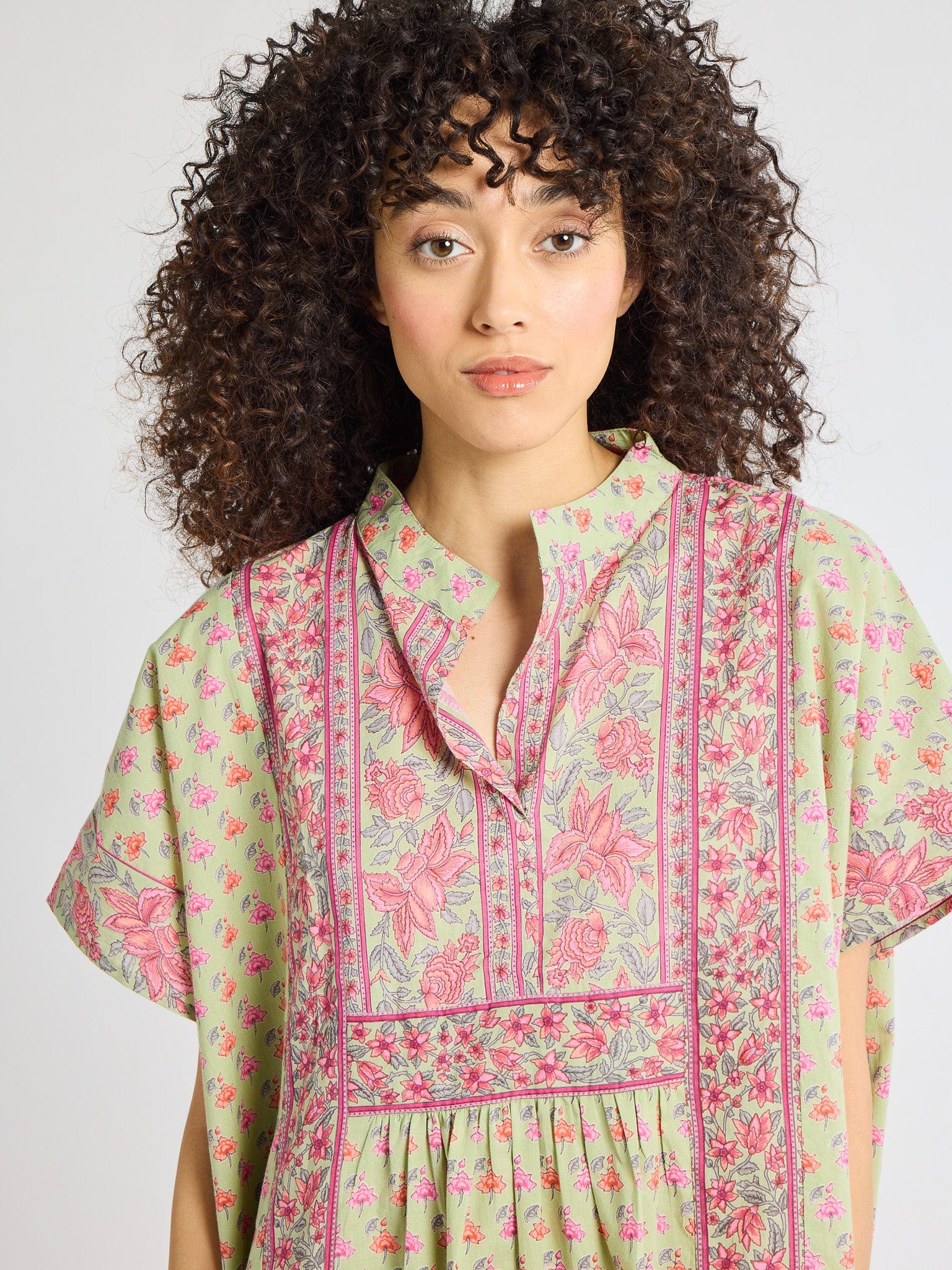 Playa Caftan in Tulip Print
