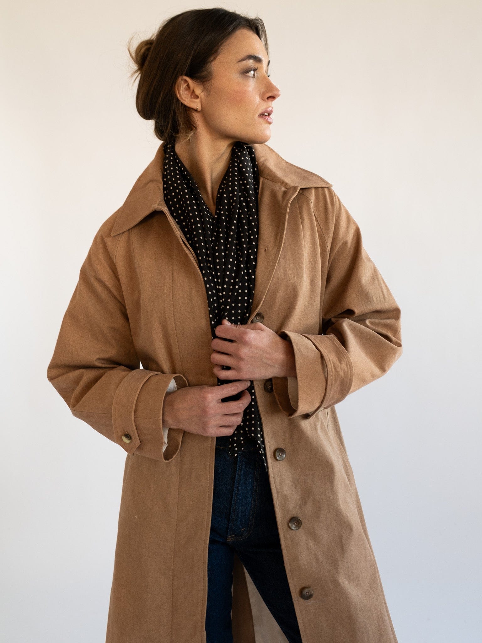Selene Scarf in Polka Dot