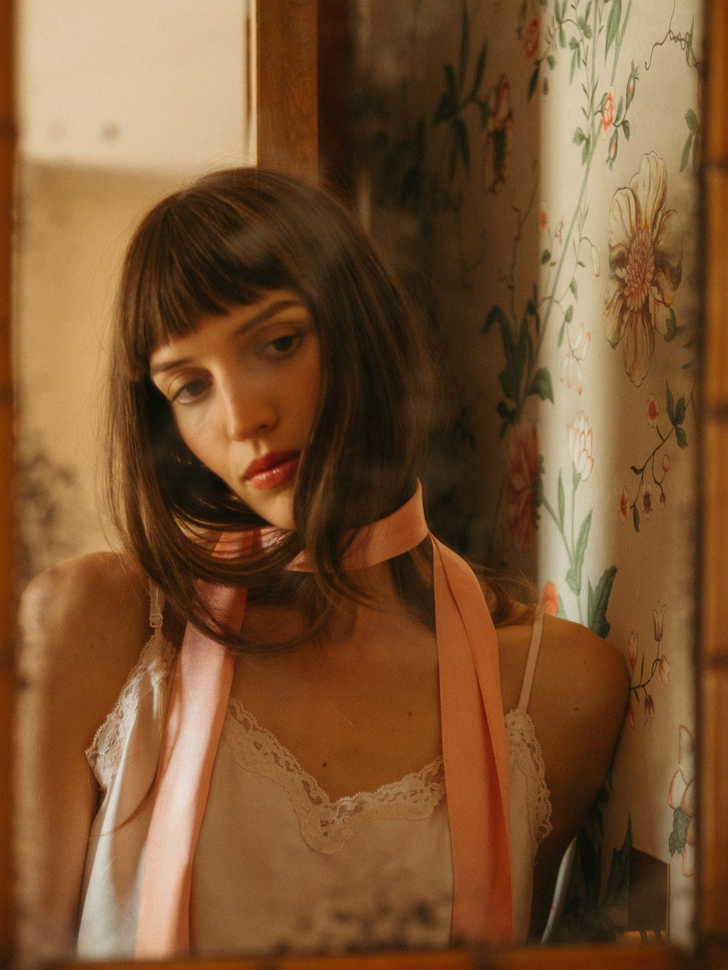 Suki Beaded Scarf in Blush