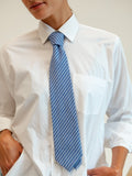 Zoe Necktie in Harbor Stripe