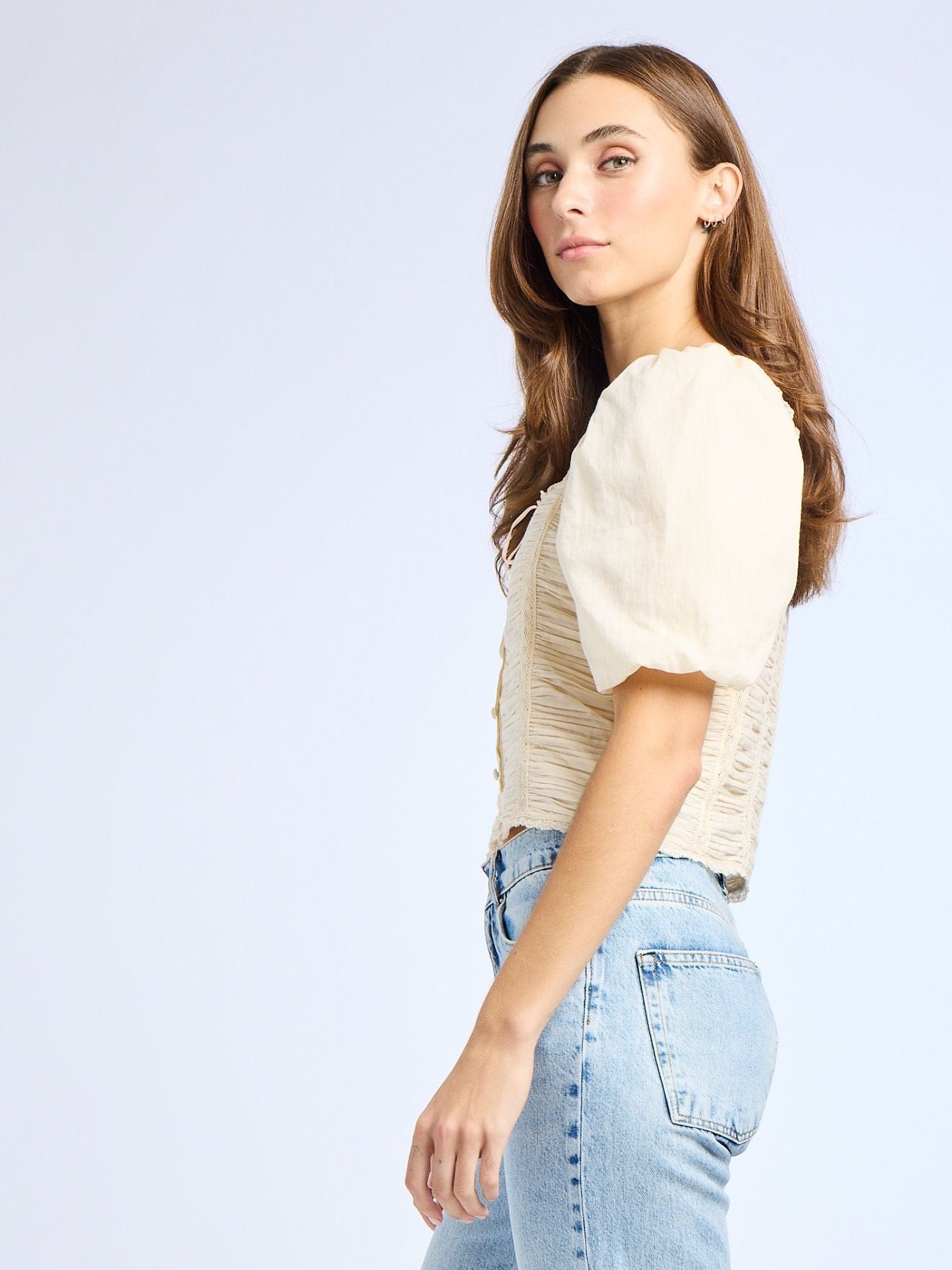 Ophelia Top in Ivory