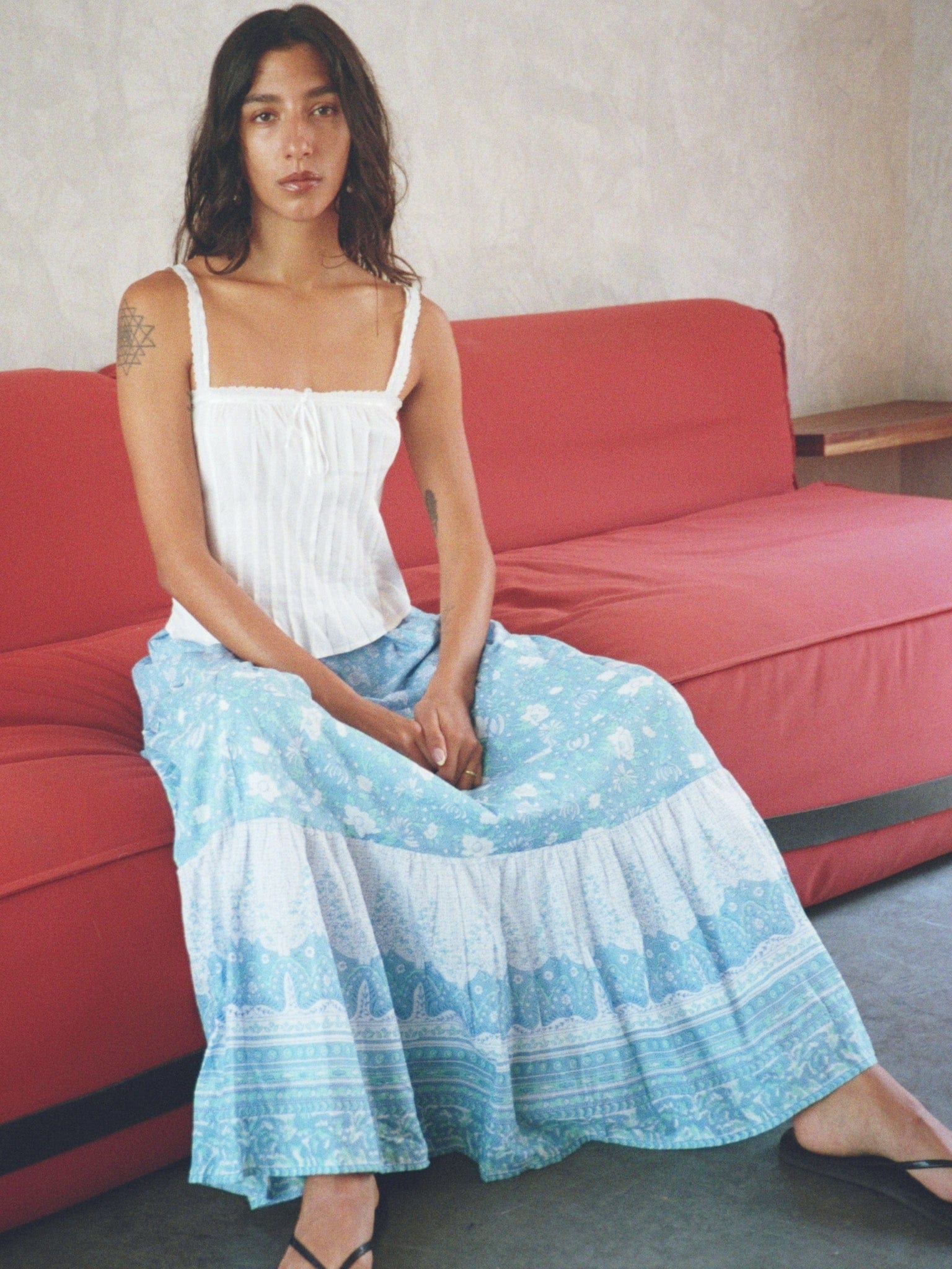 Paola Skirt in Charleston Floral