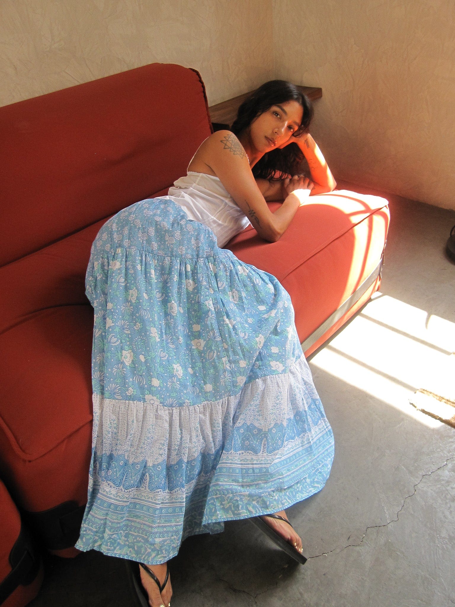 Paola Skirt in Charleston Floral