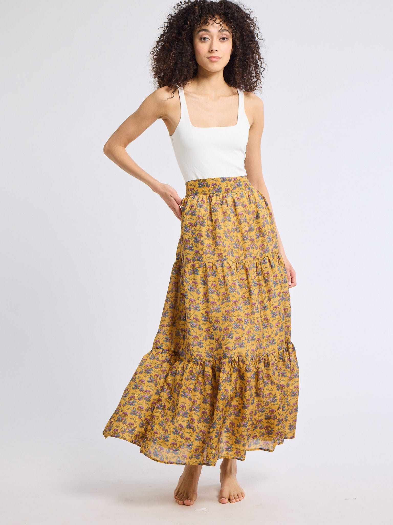 Paola Skirt in Rattan Floral