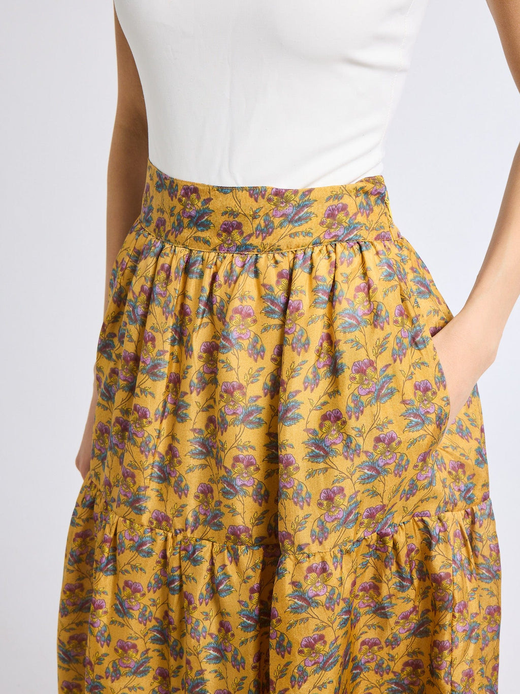 Paola Skirt in Rattan Floral