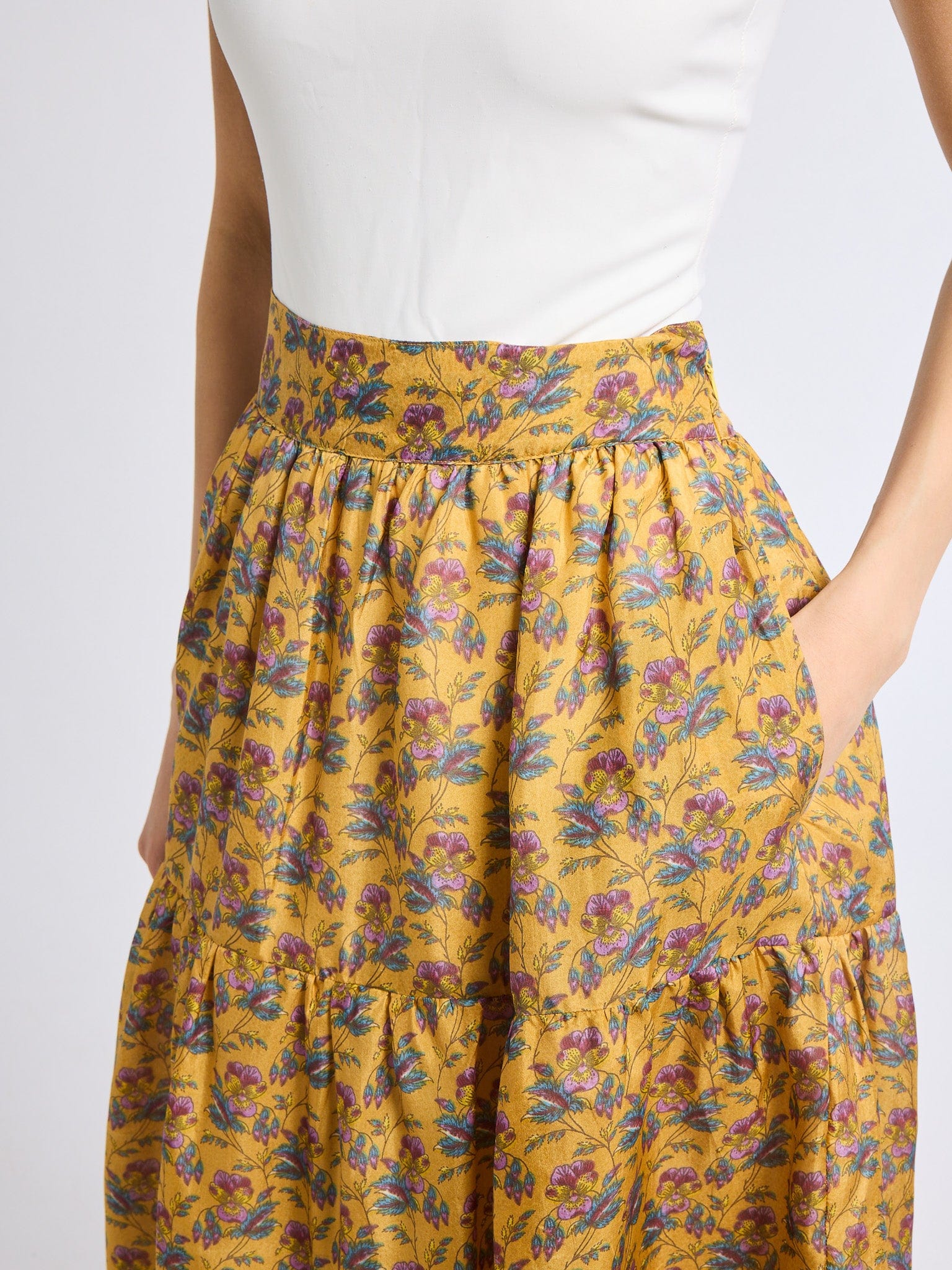Paola Skirt in Rattan Floral