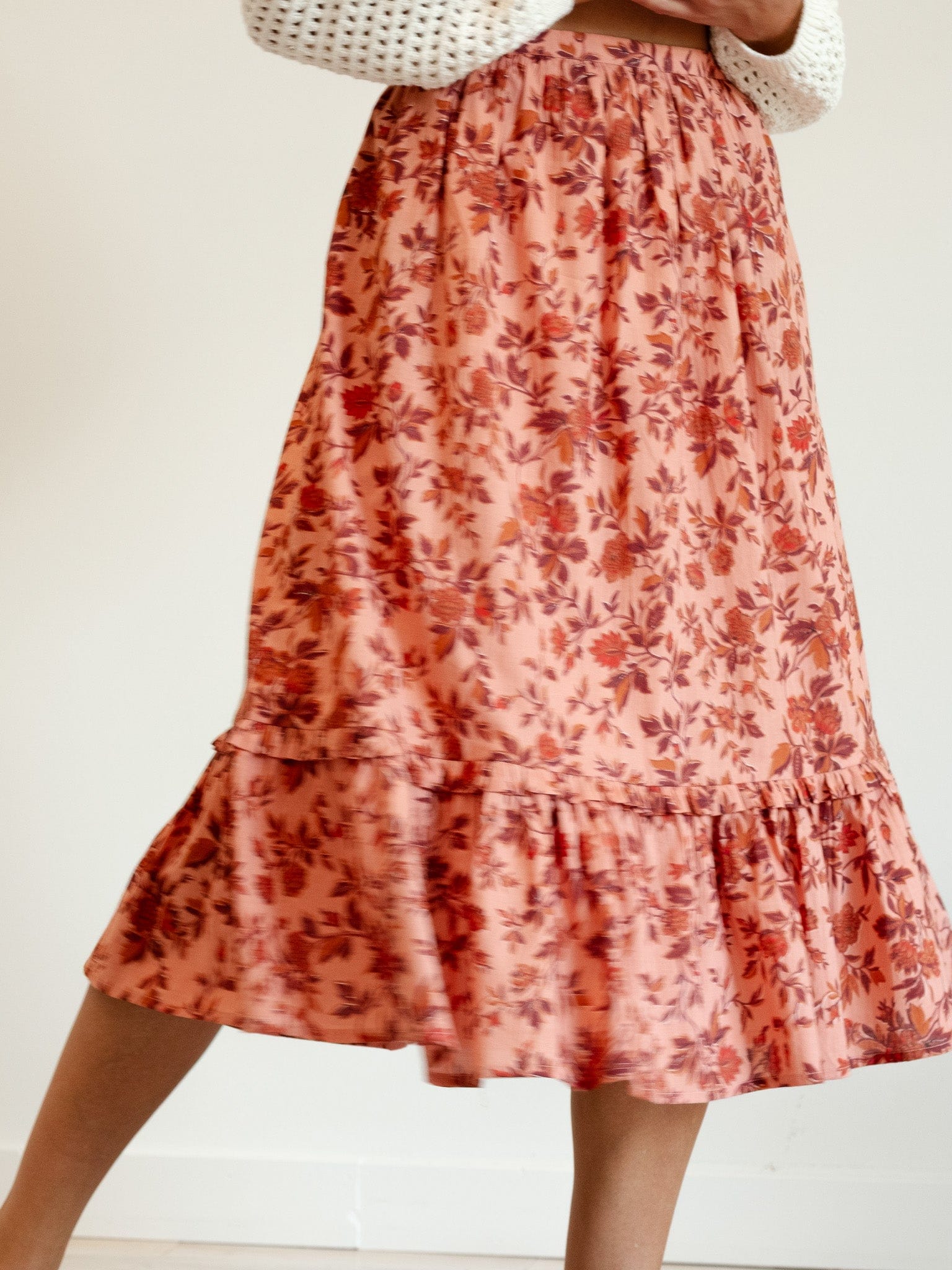 Parker Skirt in Peach Montmartre